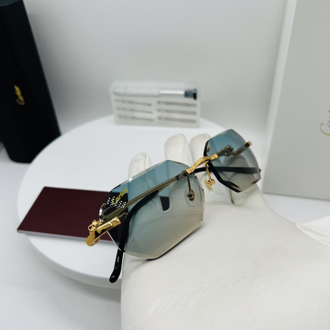 Panther CT02810 Sunglasses Cartier gold frame - Depop