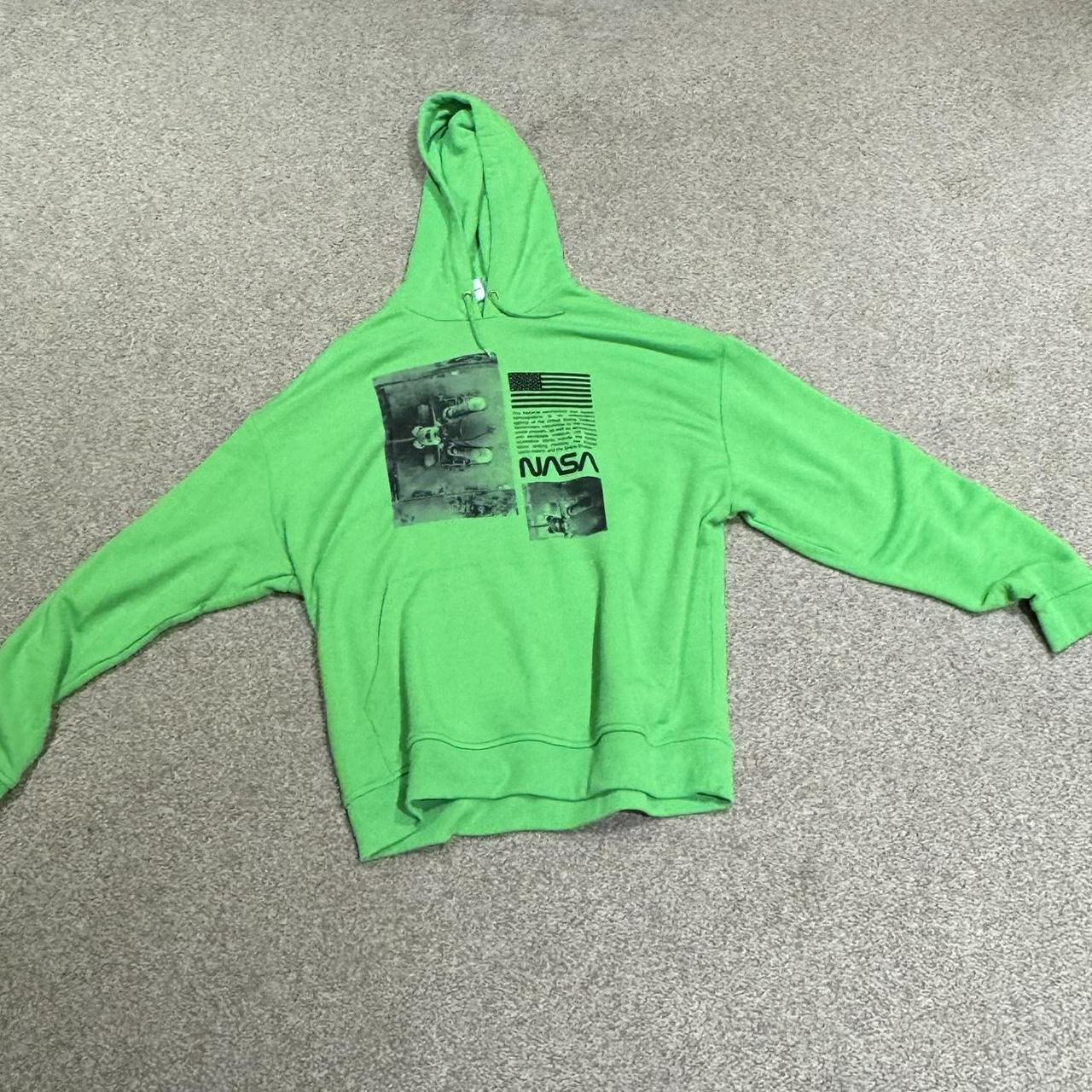 NASA neon green hoodie Size intrinsic L