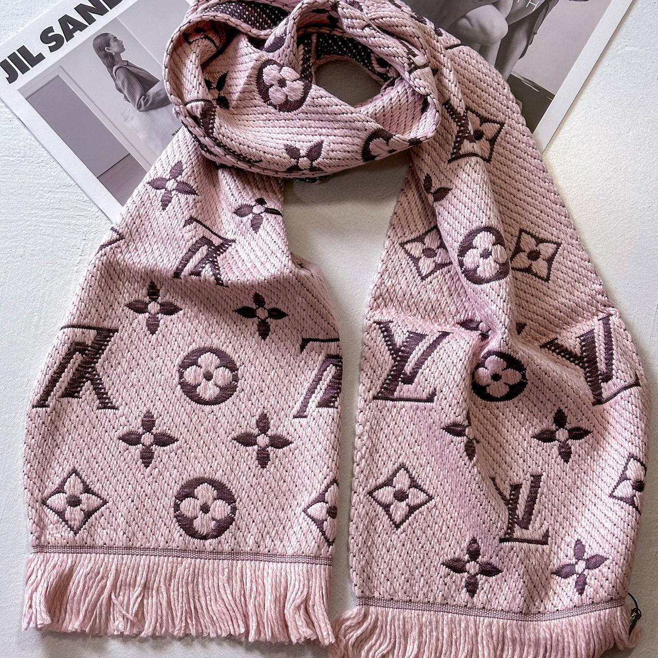 VTG Louis Vuitton Monogram Wool Scarf This Vintage - Depop