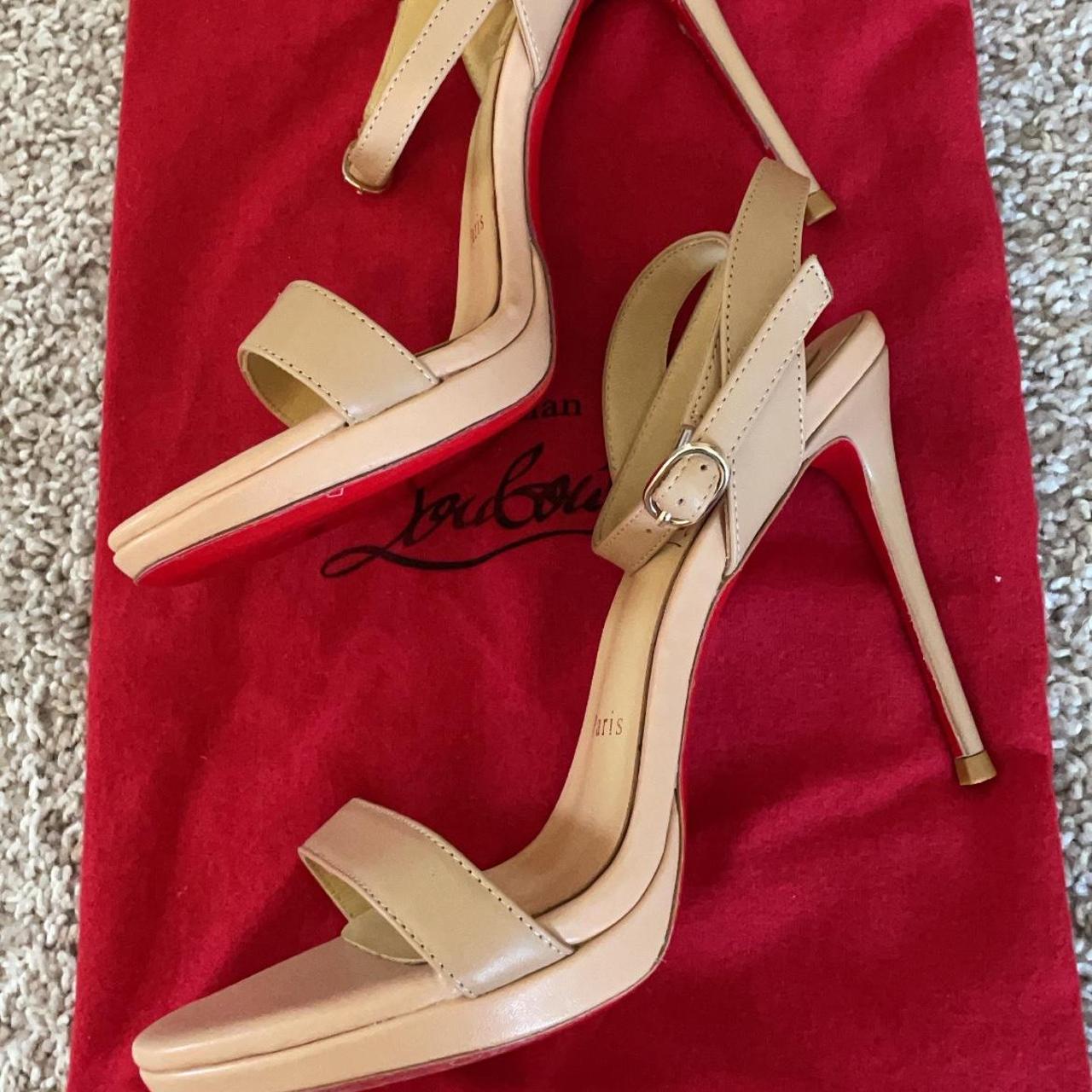 louboutin strap heels