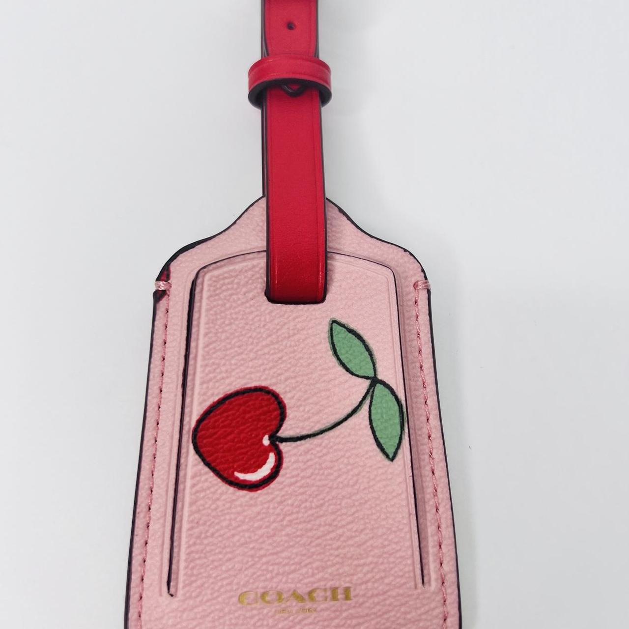 Coach Luggage Tag deals Cherry Heart