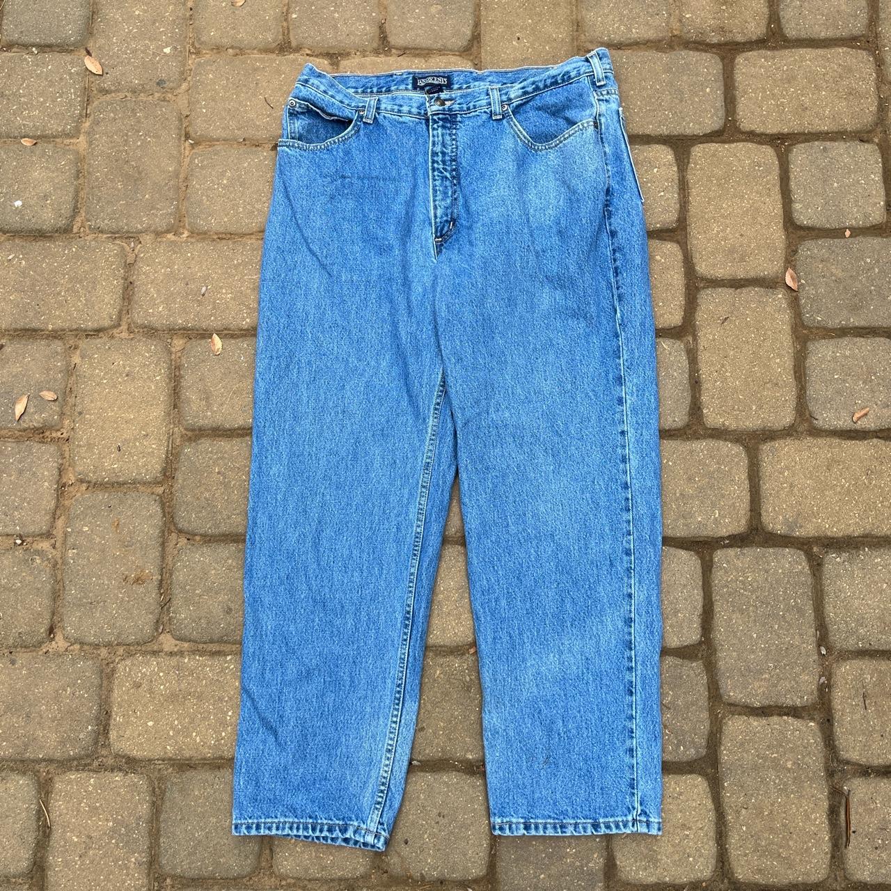 Lands end men’s blue jeans, In perfect condition... Depop