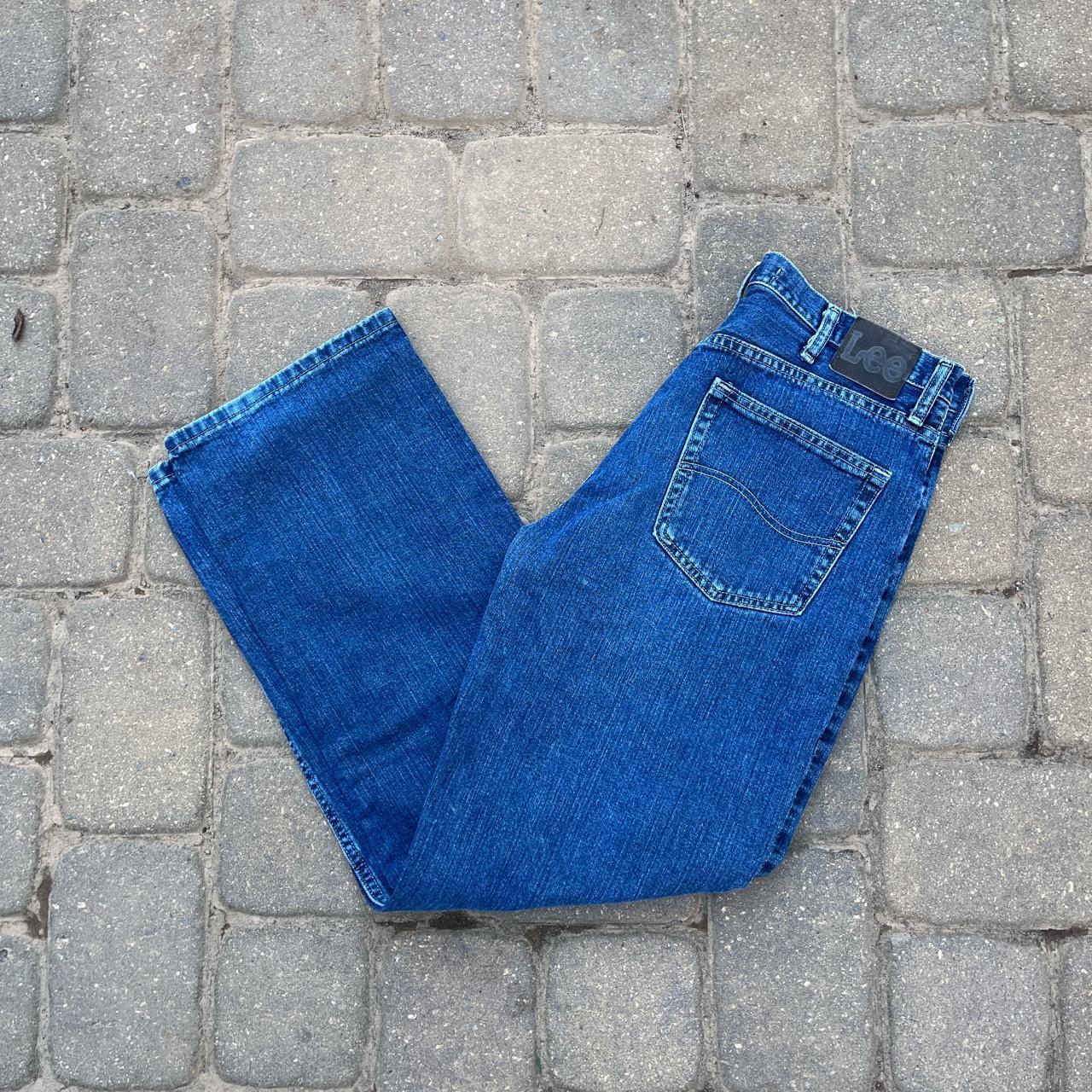straight-leg-lee-blue-jeans-size-34x32-in-perfect-depop