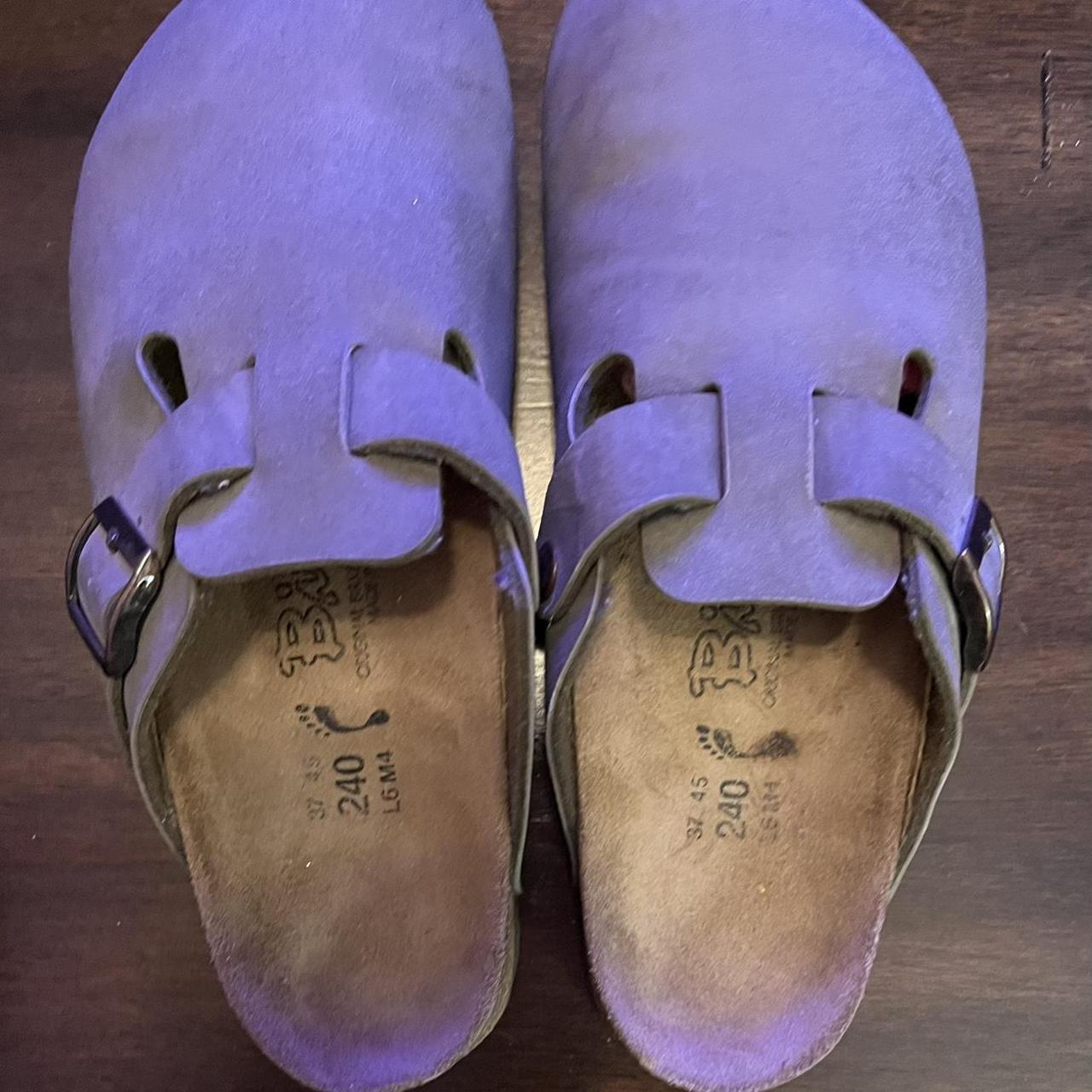 Purple discount birkenstock clogs