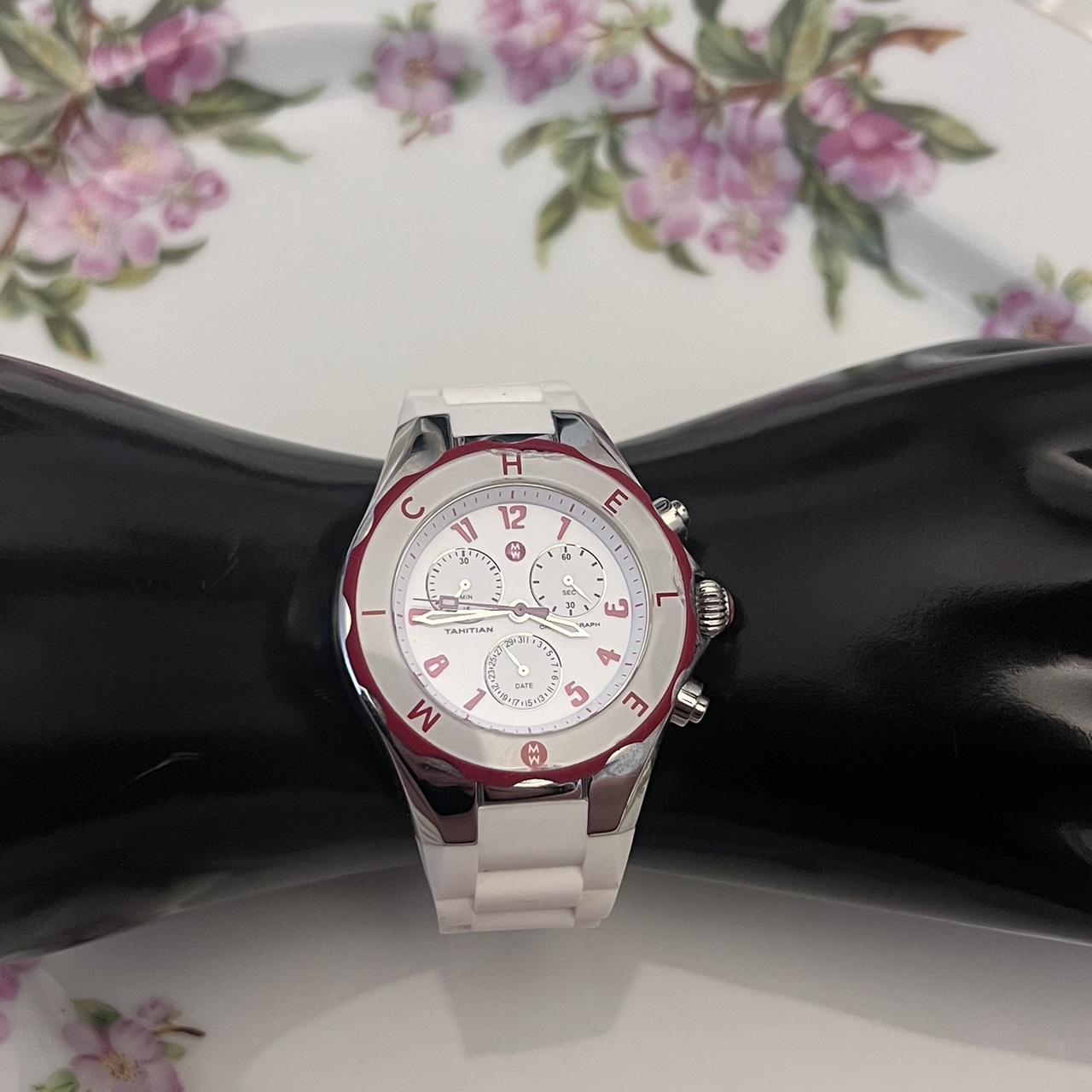 Michele White Sporty Watch Depop