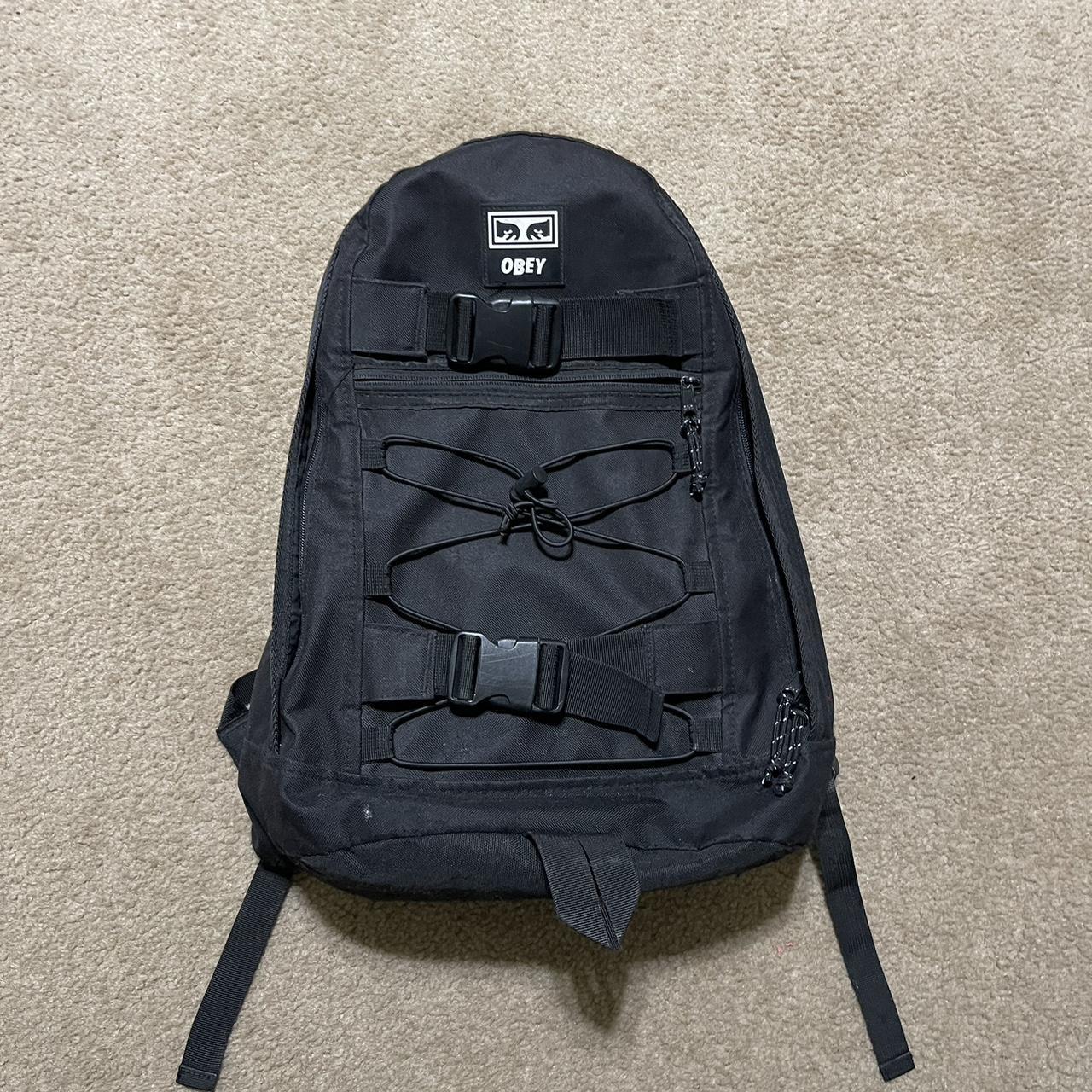 Obey backpack Full zip opens all the way Clean lot Depop