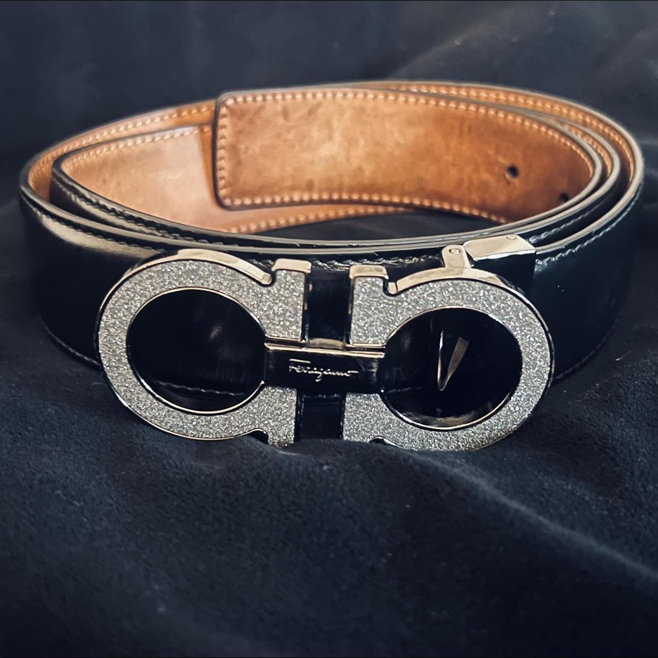 Ferragamo belt shop silver