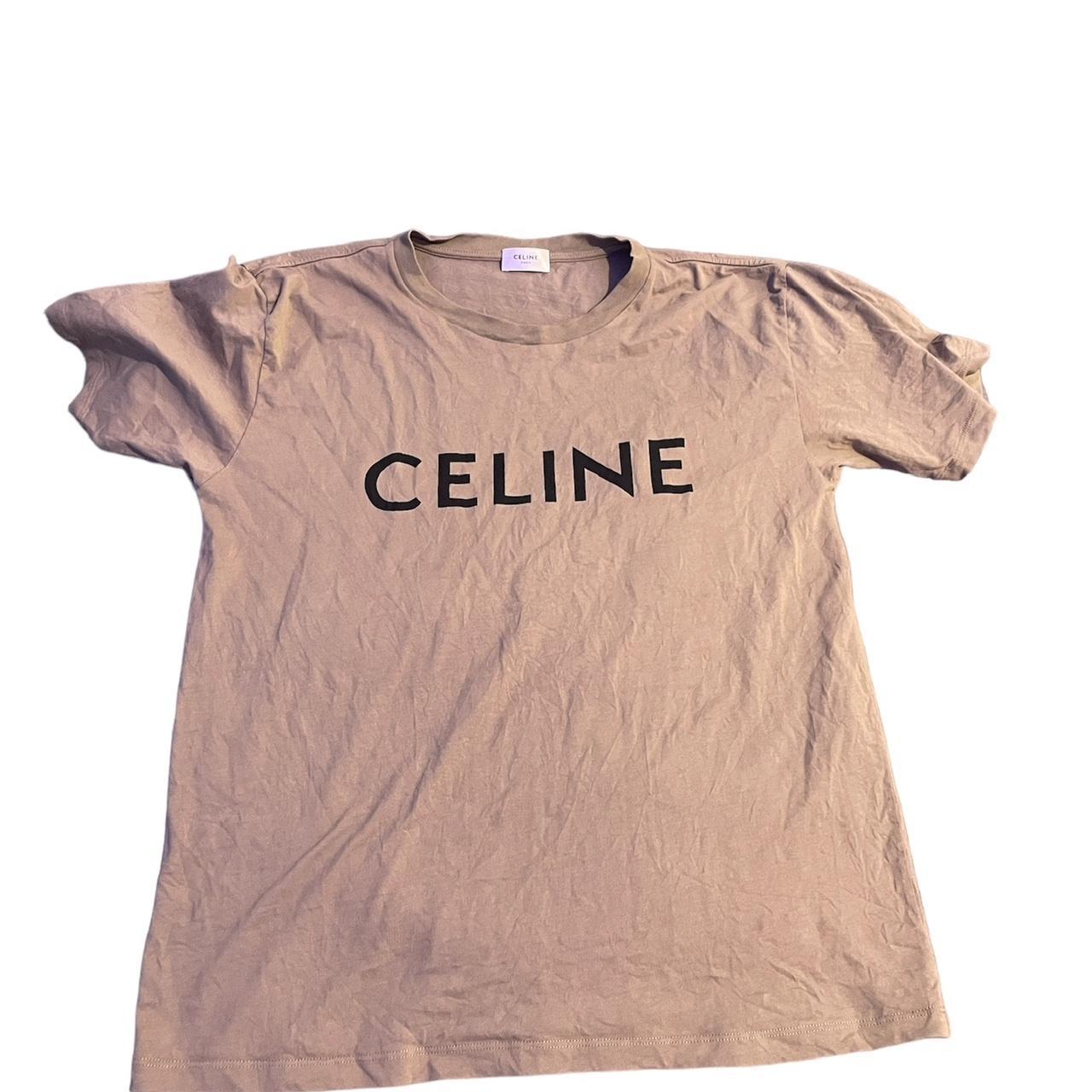 Celine Logo T-shirt in Pink