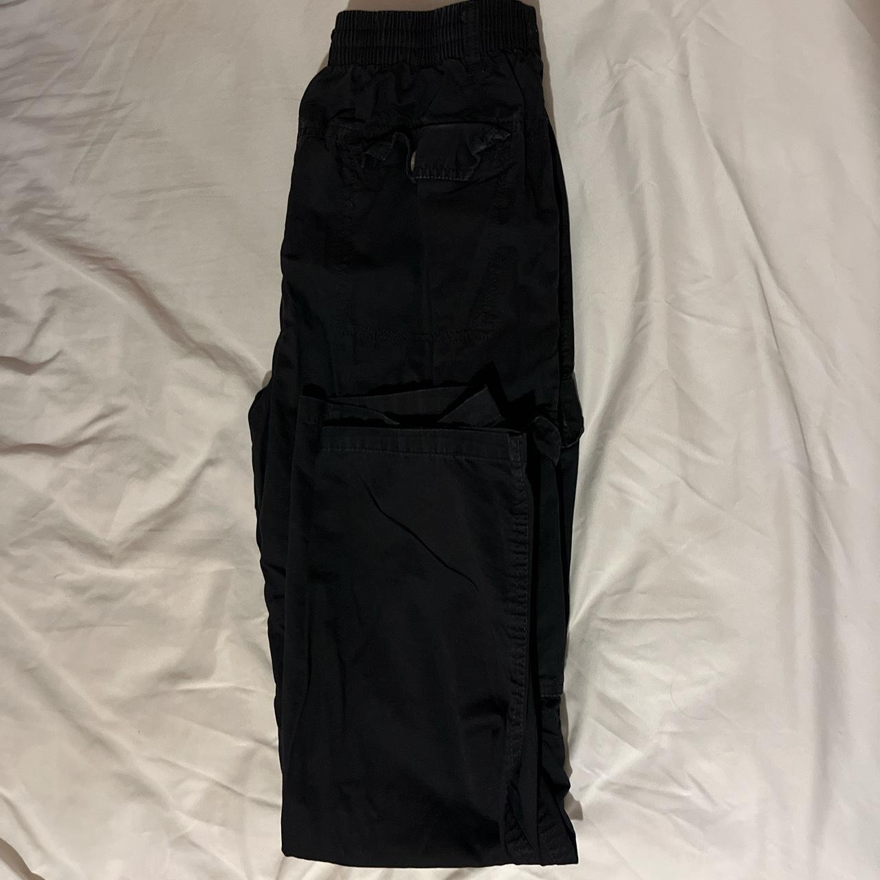 Black Cargo Pants. Pretty sure i got them off Shein.... - Depop