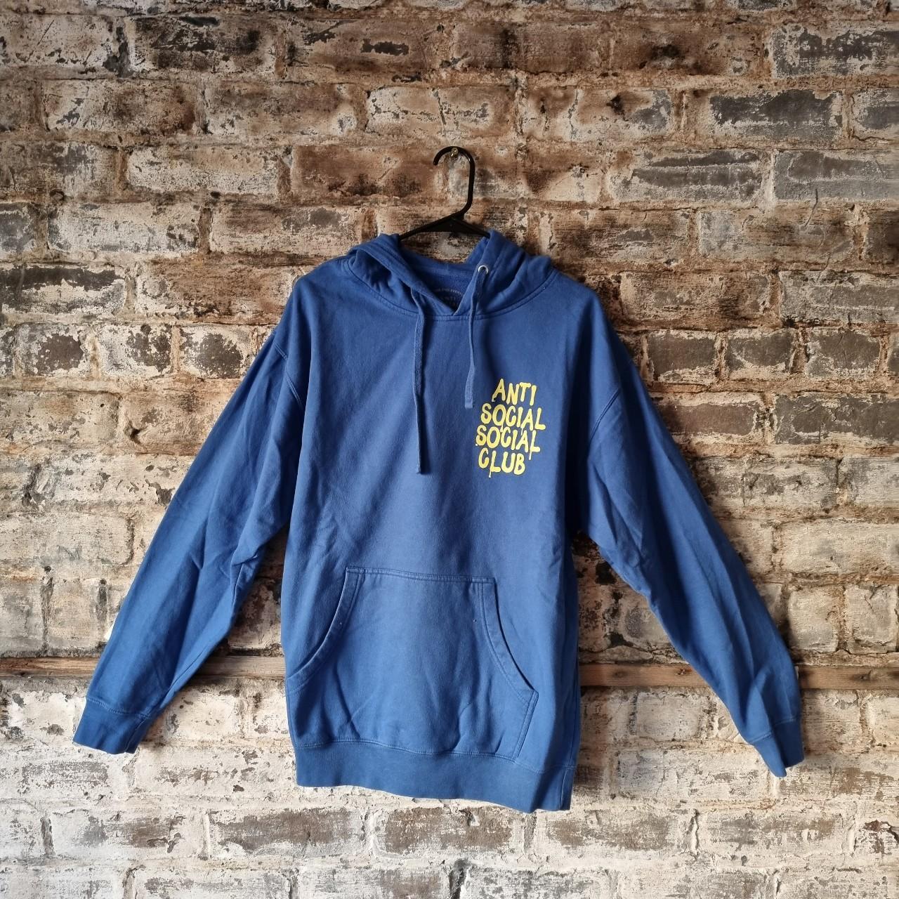 Large Blue ANTI SOCIAL SOCIAL CLUB hoodie