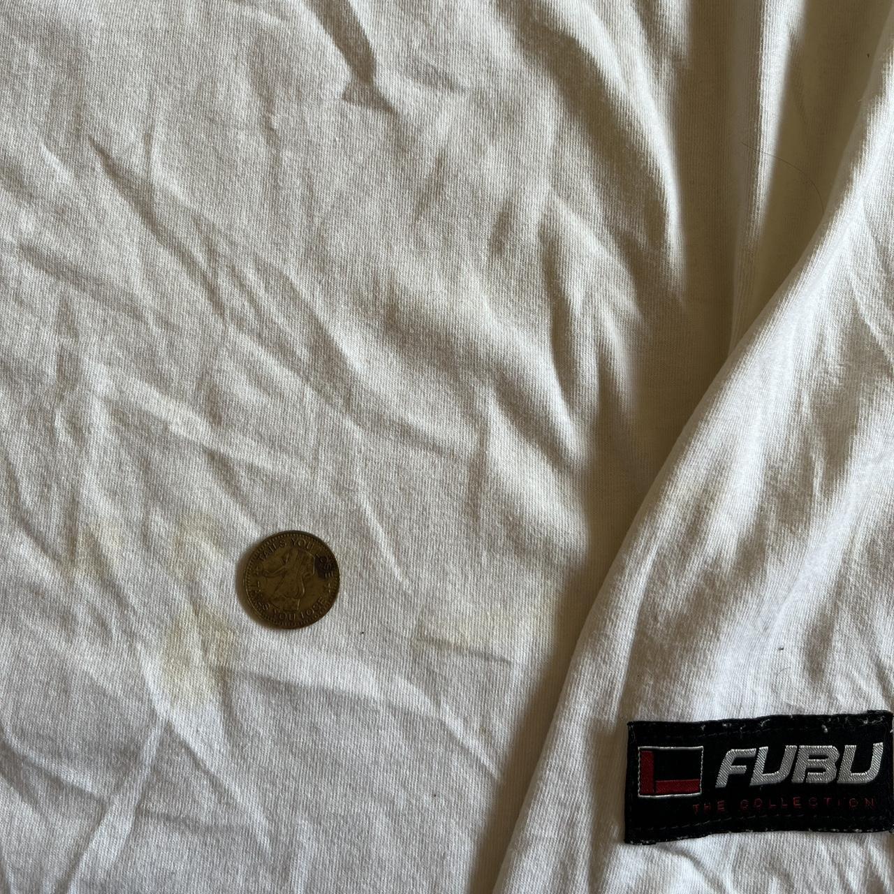 FUBU Men's White and Red T-shirt (5)