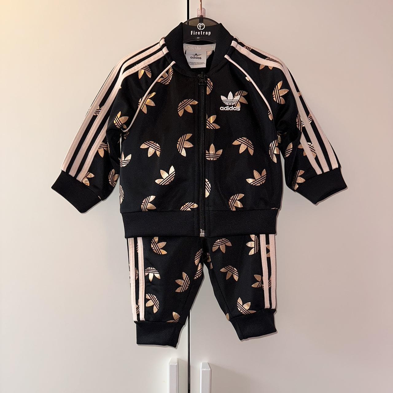 Rose gold adidas tracksuit on sale