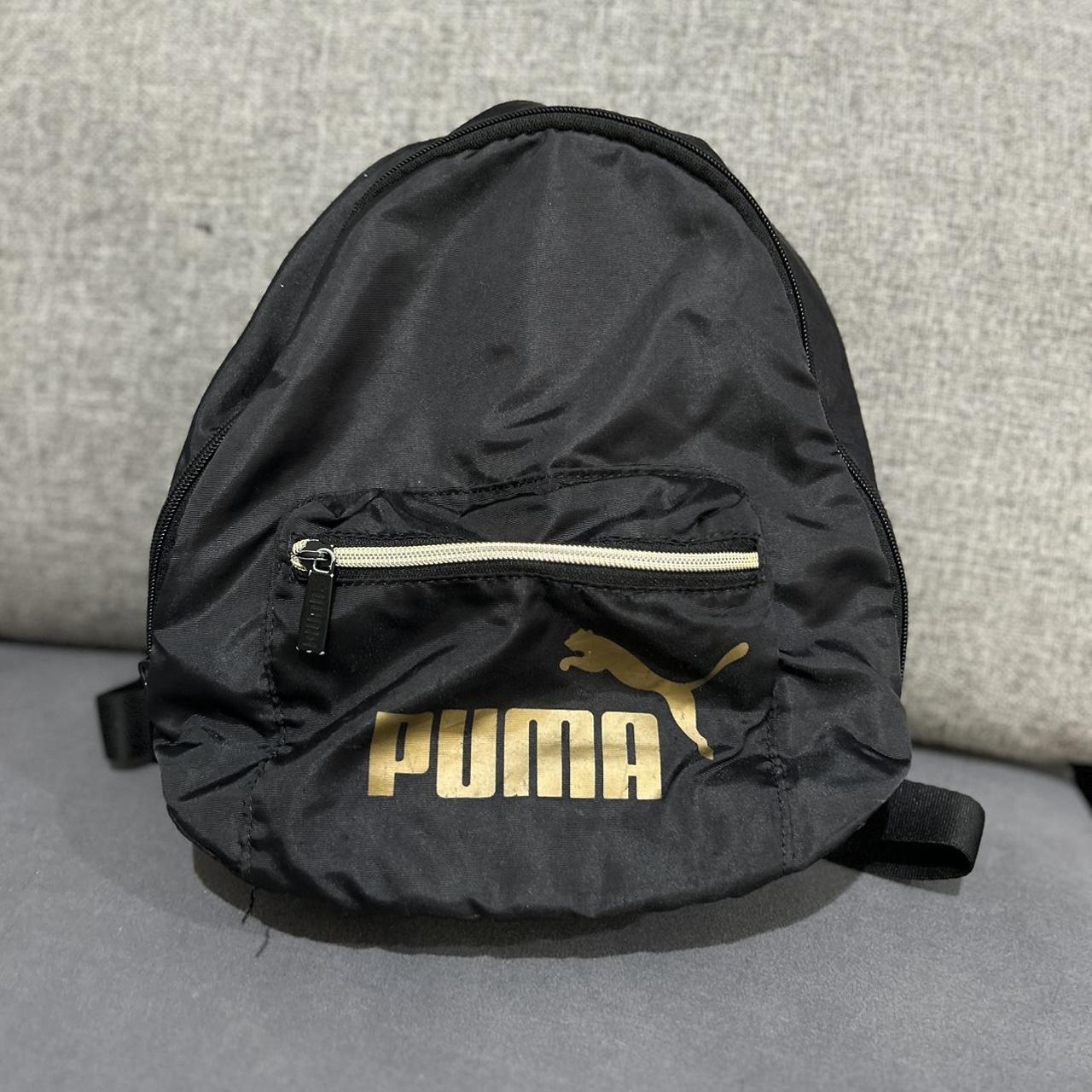 Black and gold puma backpack best sale