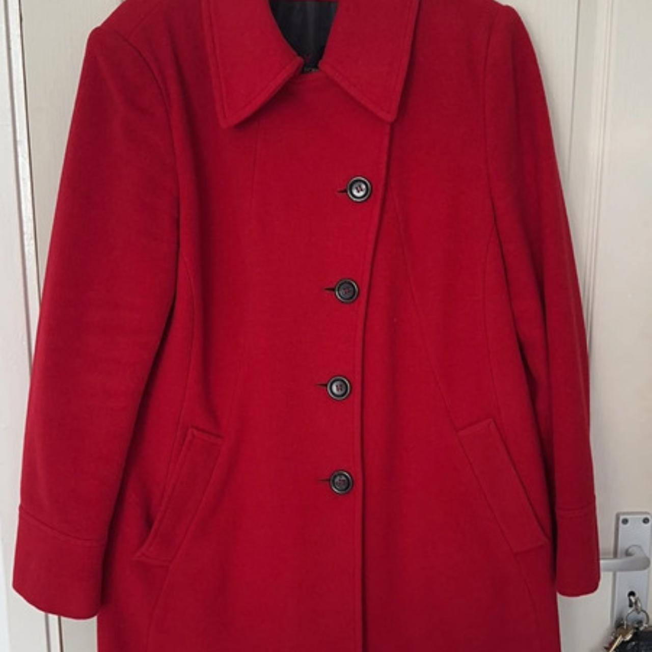 FUCHS SCHMITT | Vintage style red coat, great for... - Depop