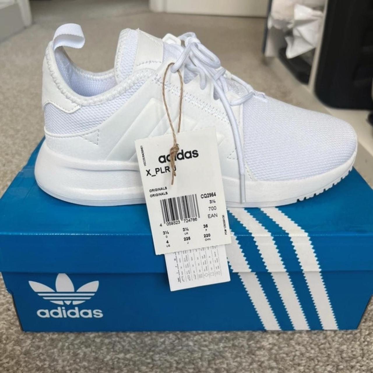 Adidas xplorer cheap all white