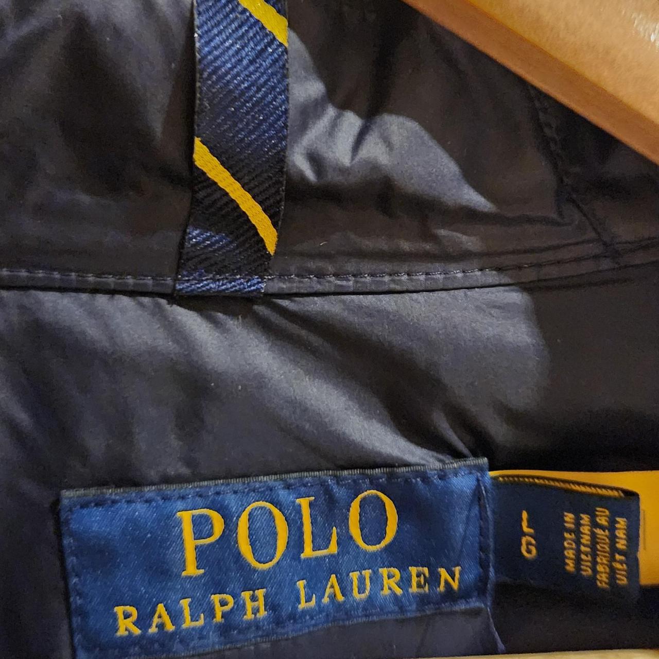 Ralph lauren mens puffer jacket navy large - Depop