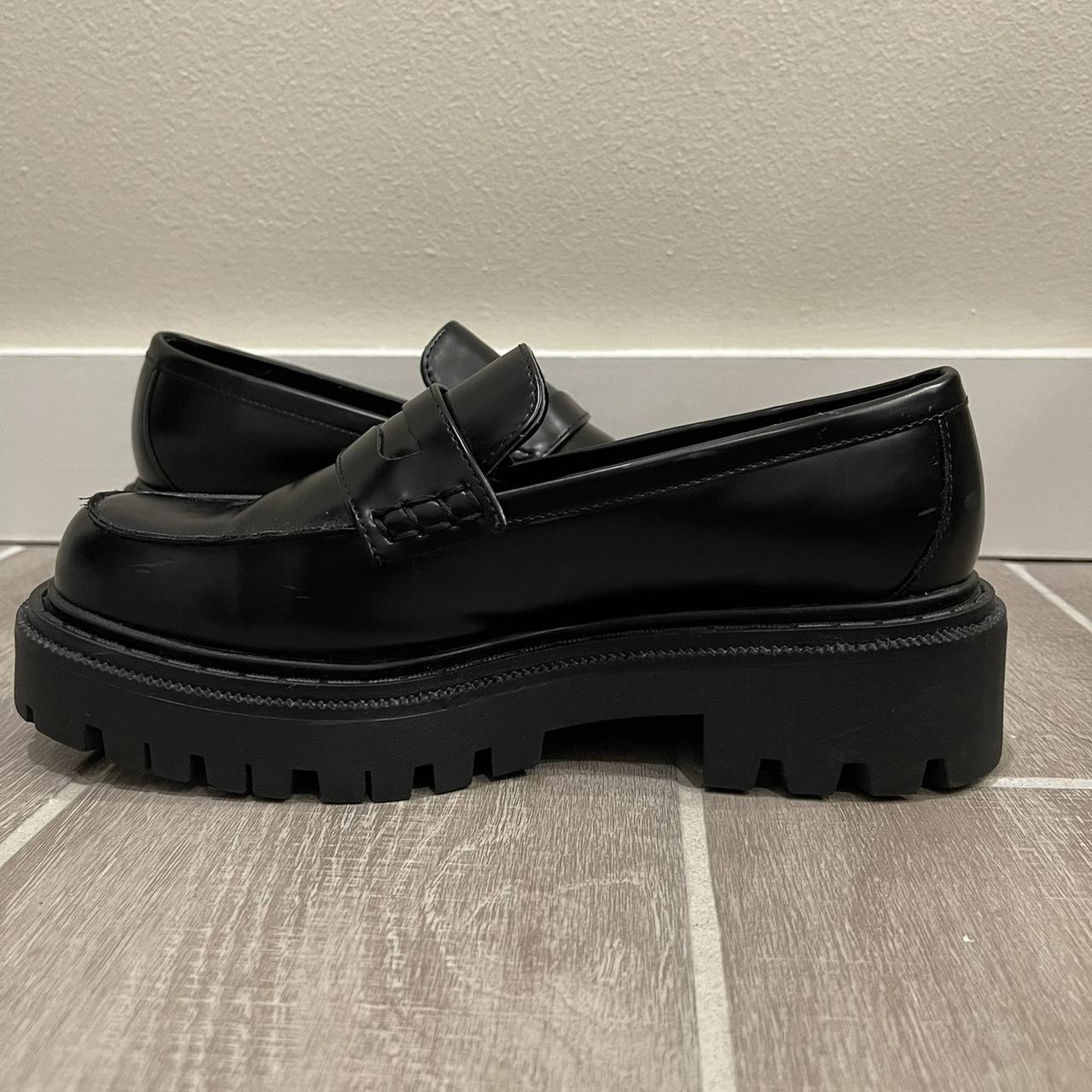 Aldo black best sale loafers womens