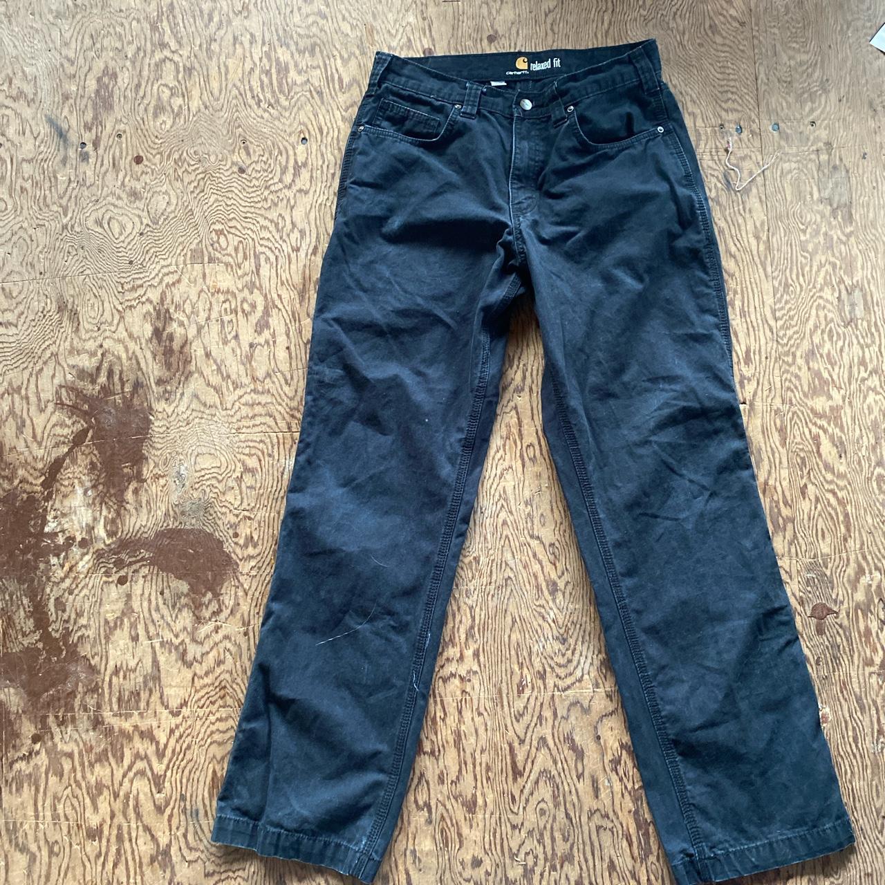 Black Carhartt pants🤤🫣 32x32 Perfect for work and... - Depop