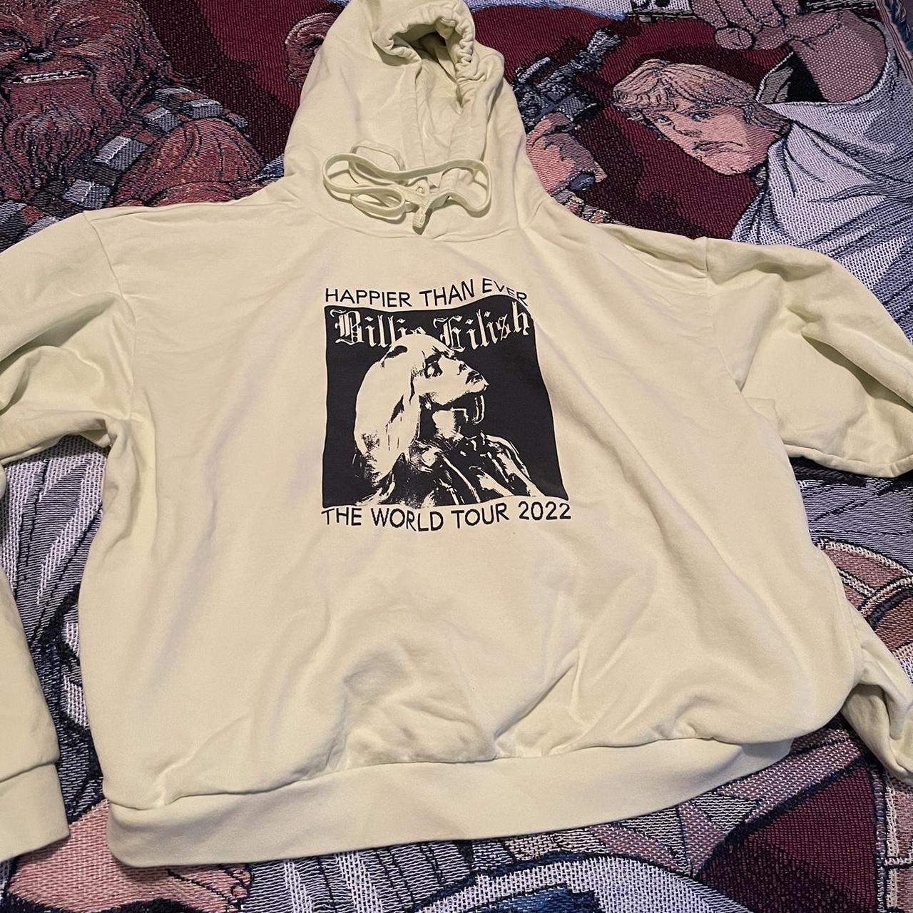 Rare Billie Eilish World Tour Neon Yellow Ghouls Hoodie