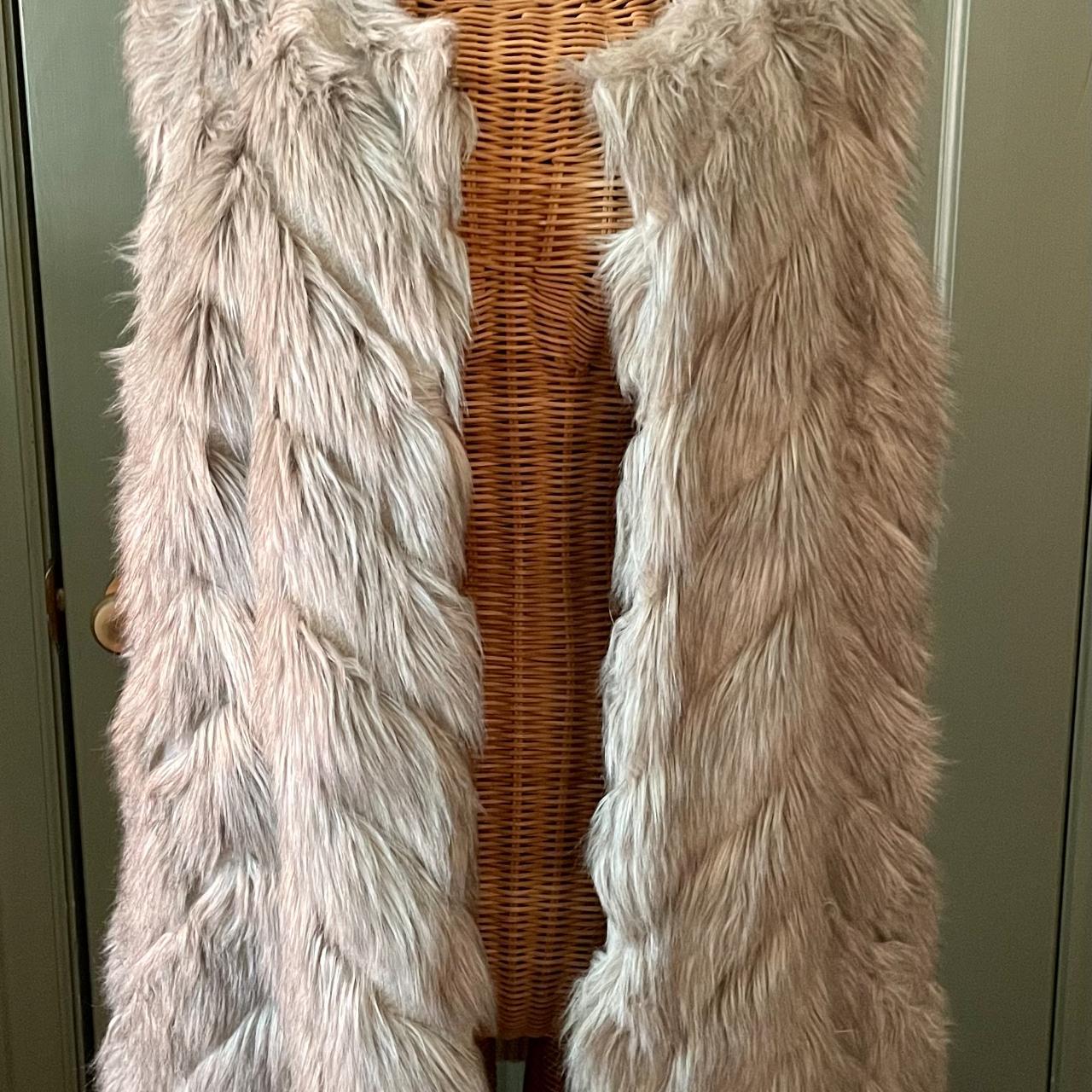 Faux fur hot sale sweater vest