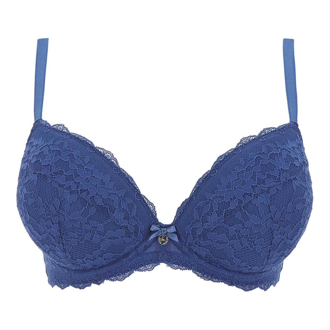 Beautiful navy bra with pushup. Pads can be removed.... - Depop