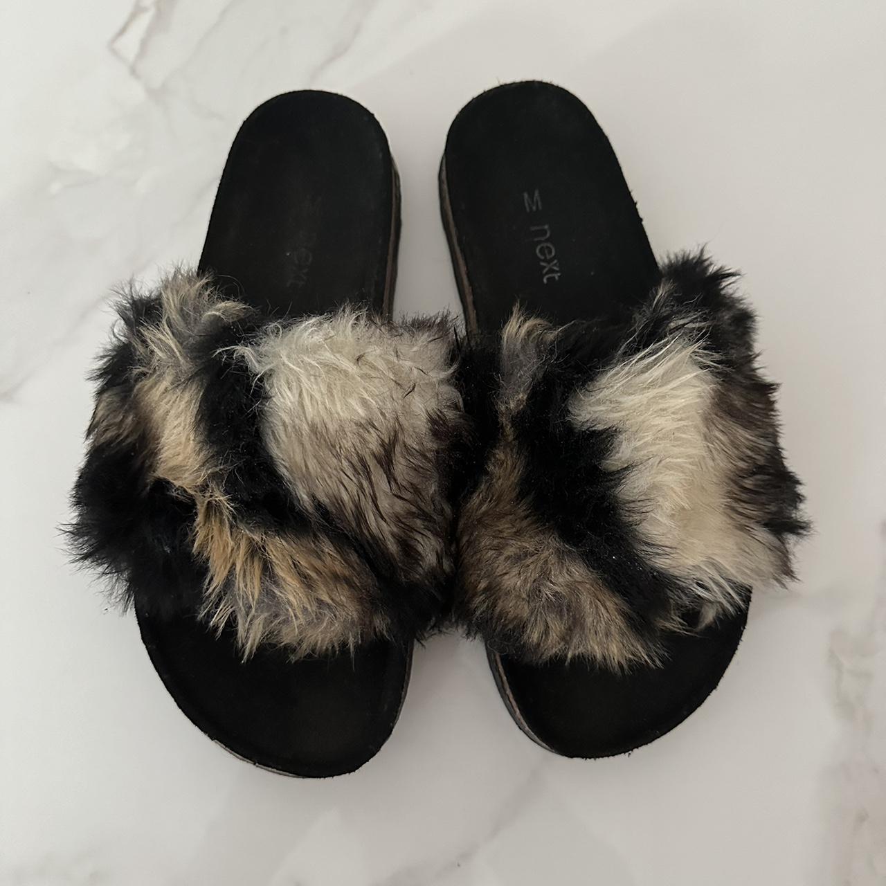 Next fur sliders sale