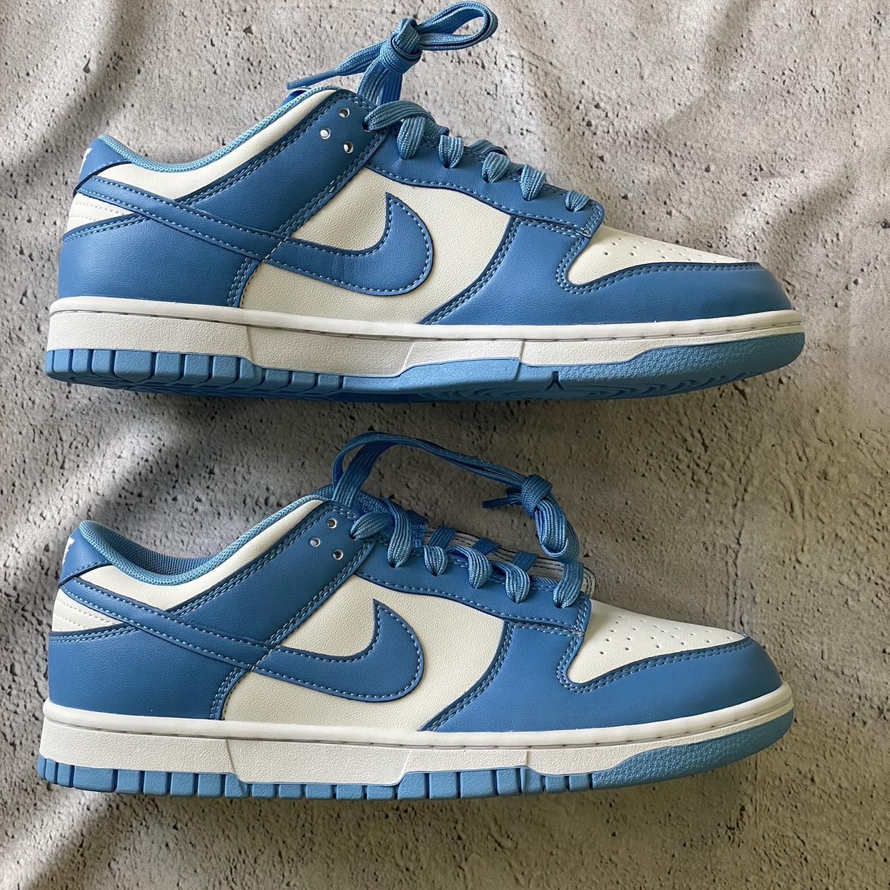 Nike dunk low blue 43 nuove - Depop