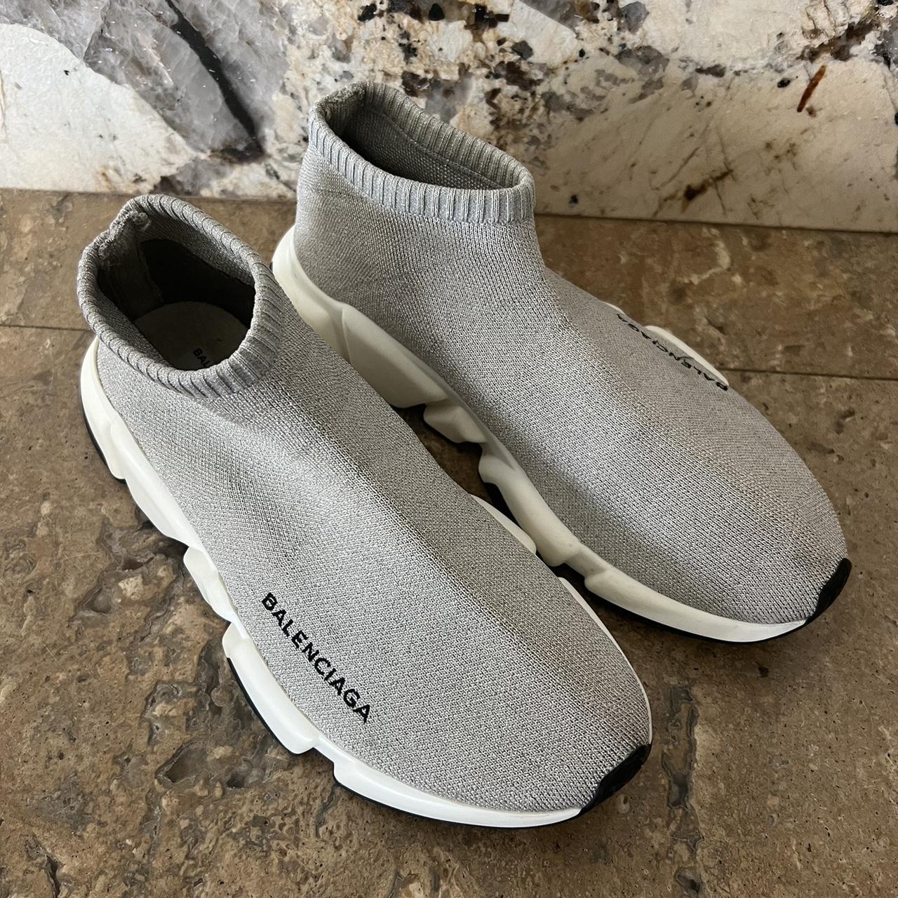 Balenciaga trainers hot sale womens silver