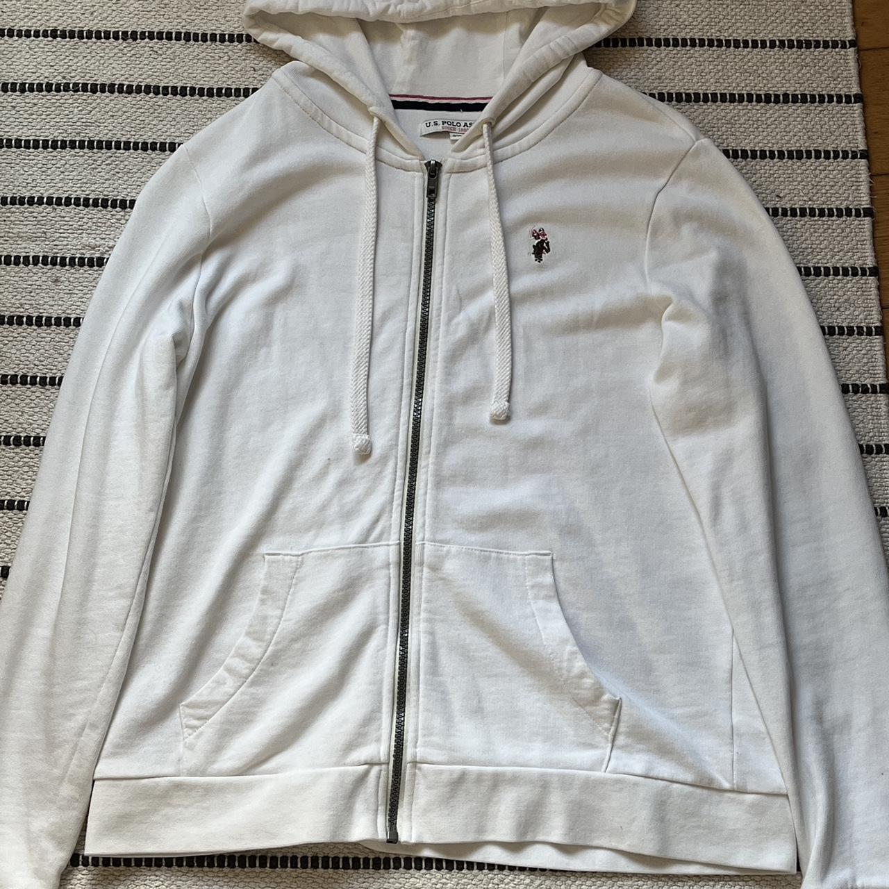Polo zip up hoodie Colour: star white Barely worn,... - Depop
