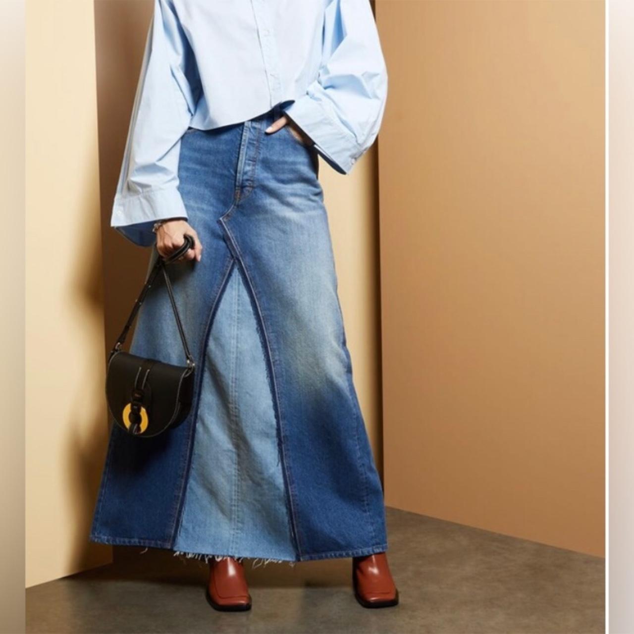 スカート MAISON MARGIELA Woman Skirt Blue S51MI0006S30383 961 MAISON MARGIELA WOMAN BLUE SKIRTS – Antonioli.eu