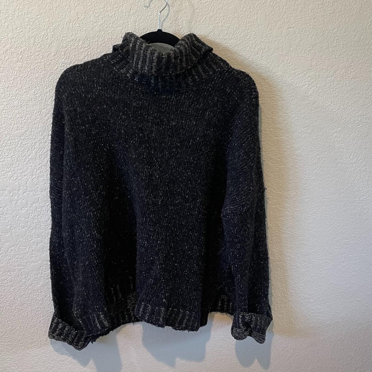 Super cozy Joan Vass black turtleneck sweater. Can... - Depop