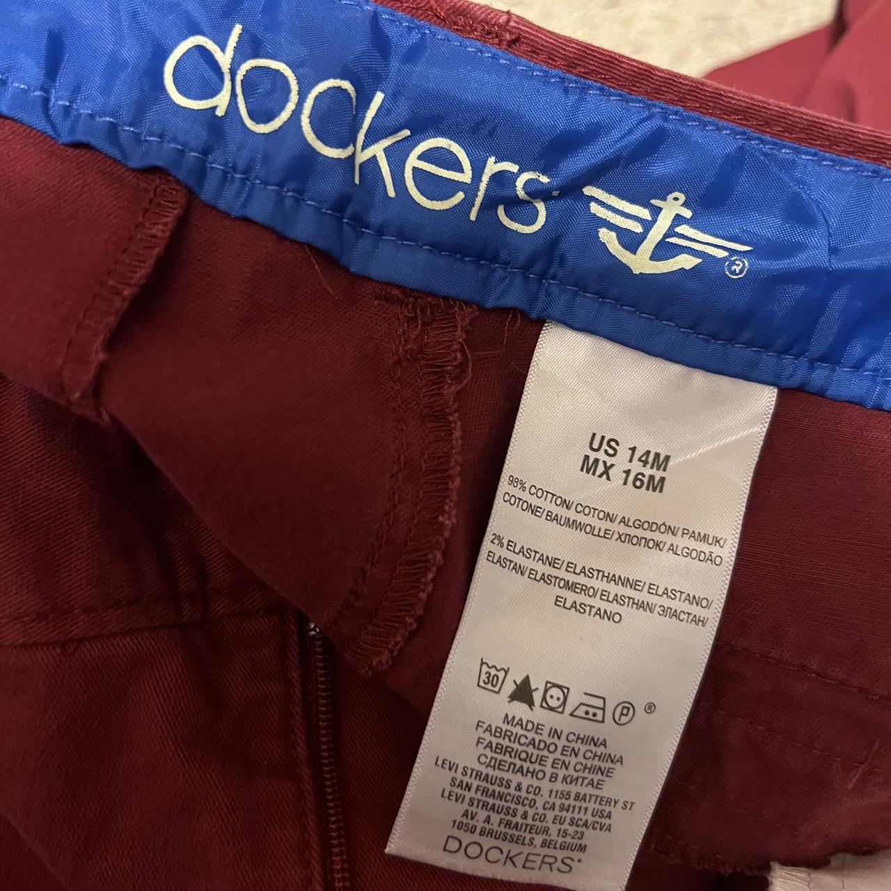 Dockers Women's Red and Burgundy Trousers (4)