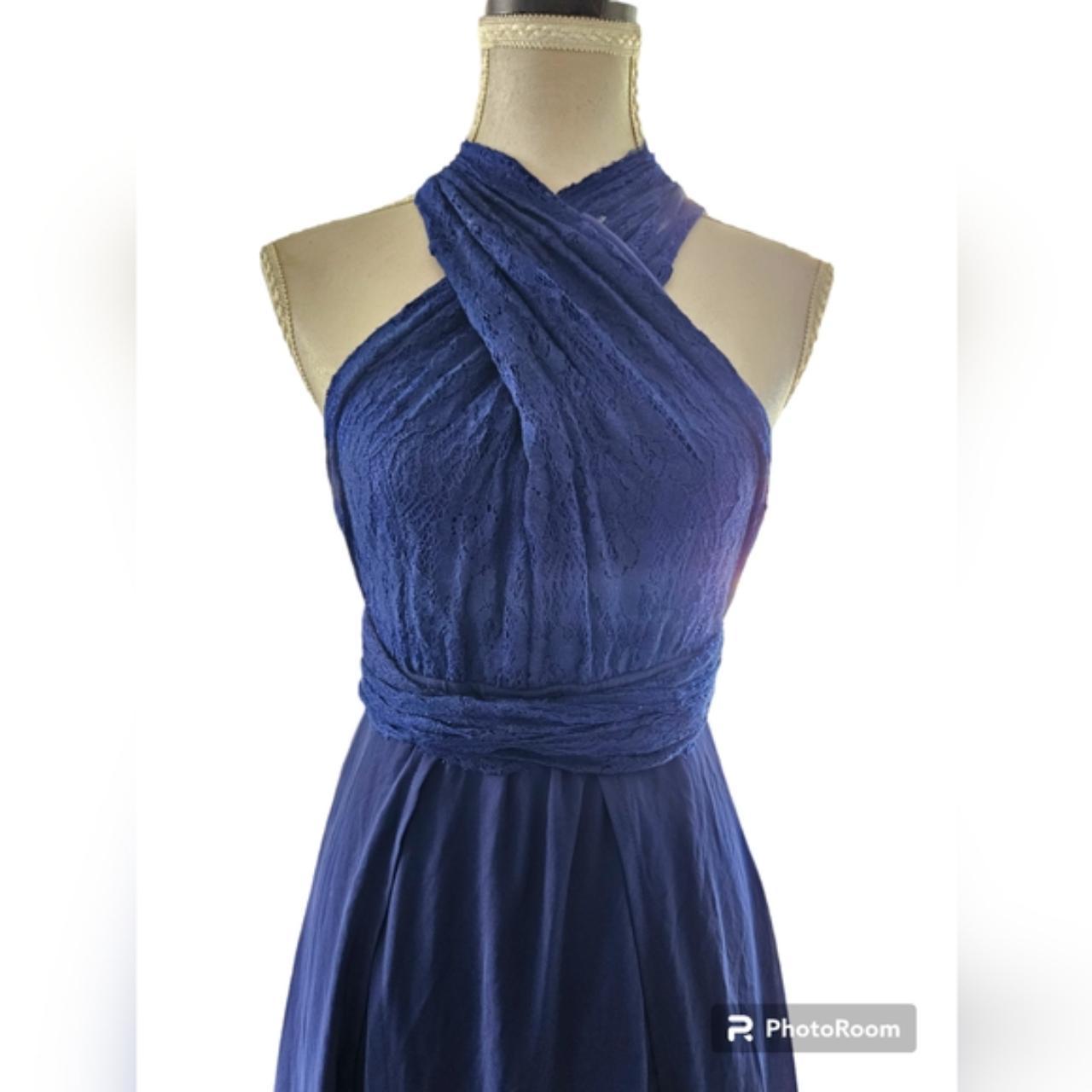 Angel Biba Navy Infinity Dress with 2 Splits +... Depop