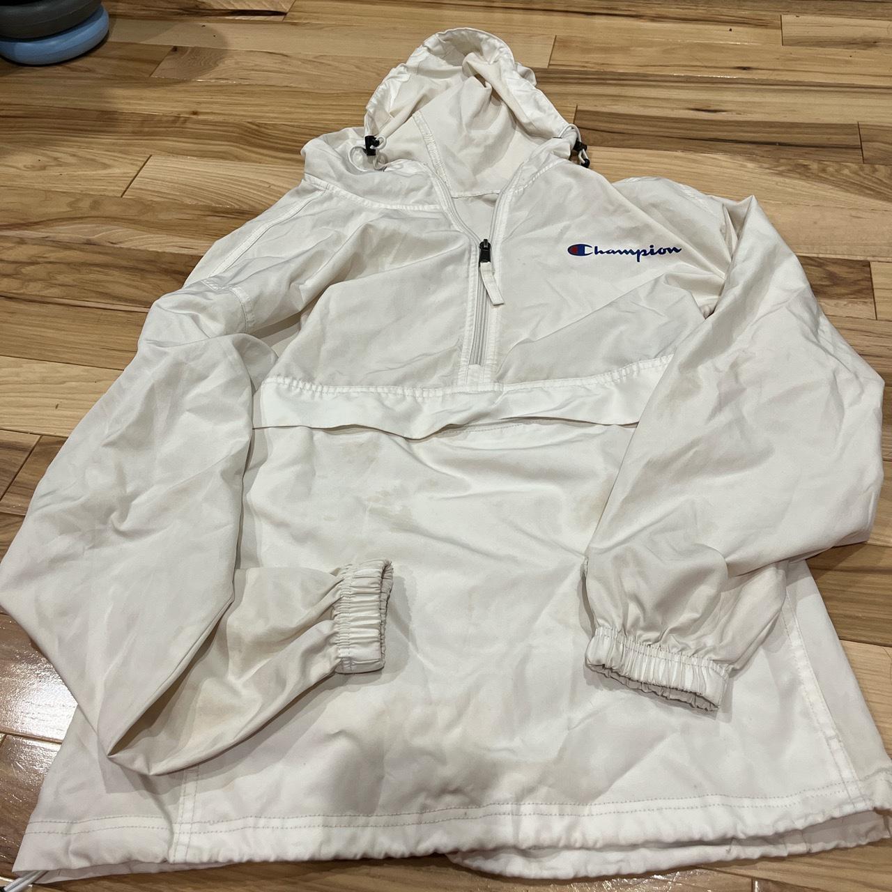 Champion white outlet windbreaker