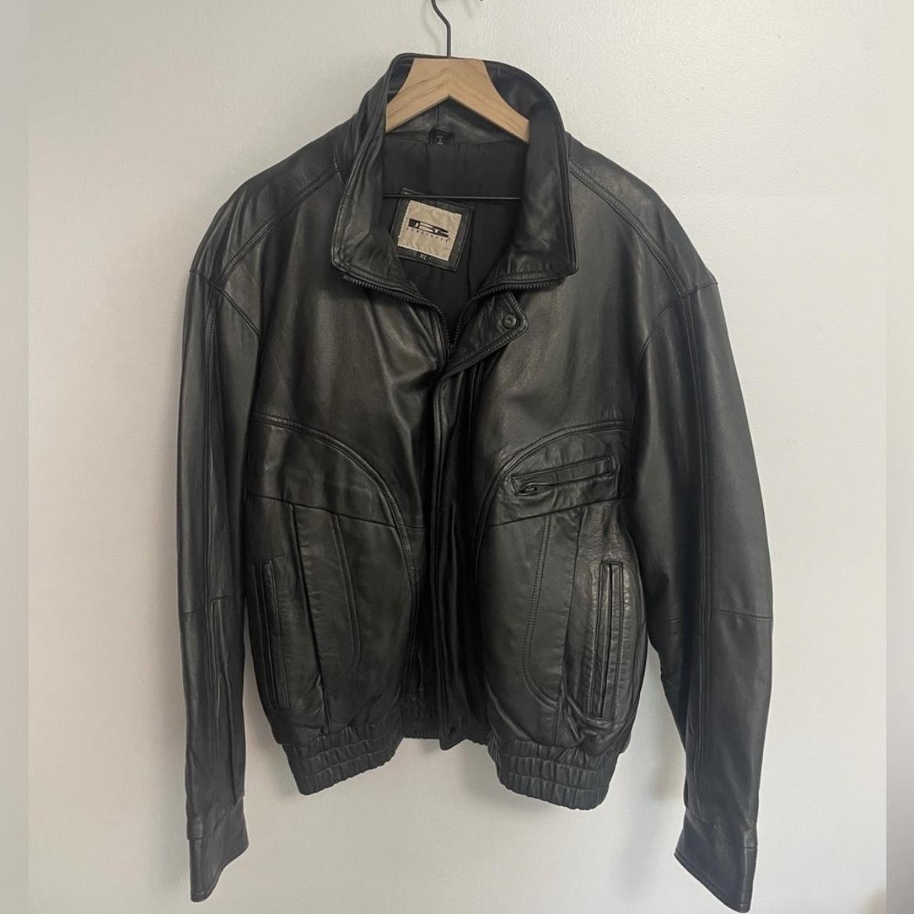 Vintage J.t. Beckett 100% Leather Jacket - Depop