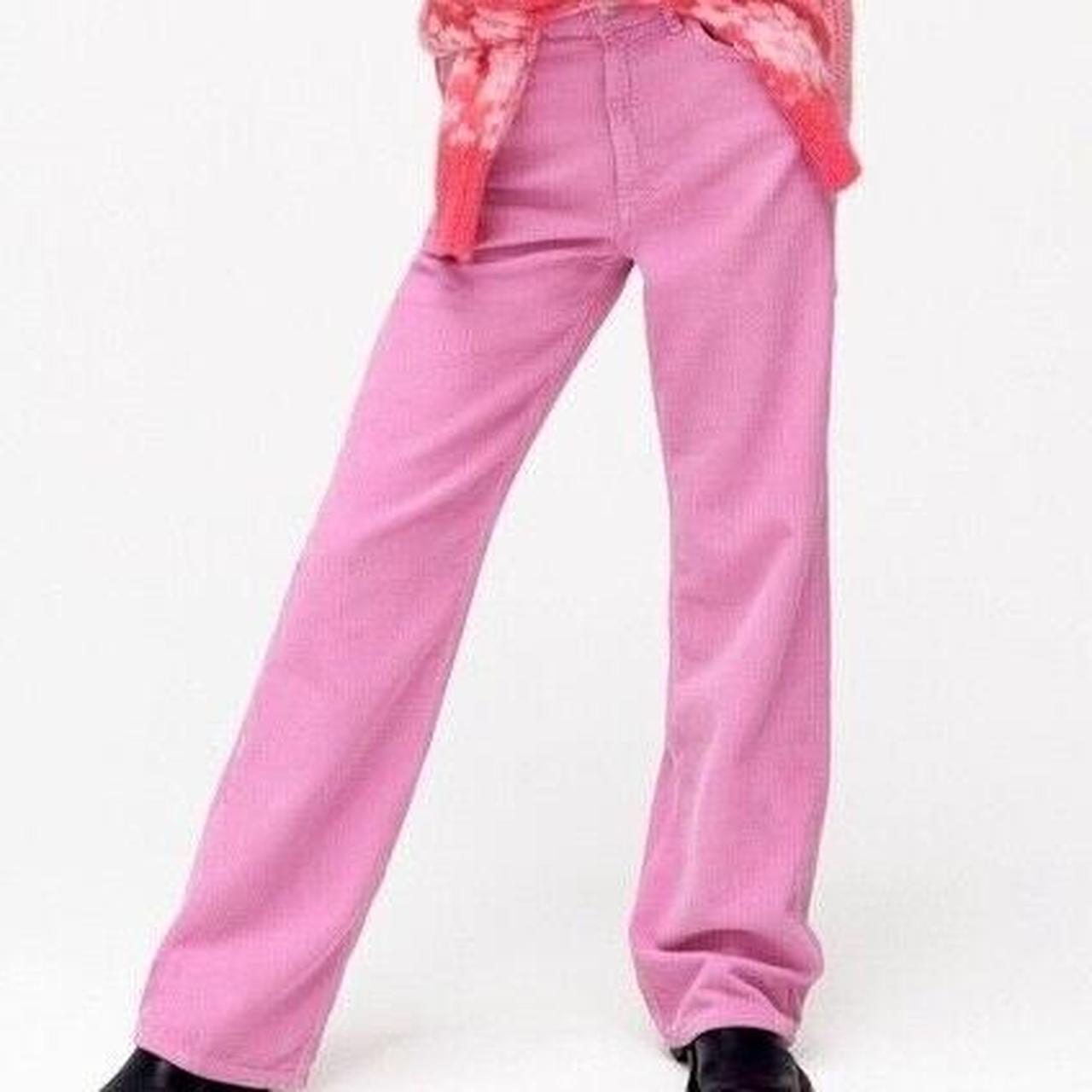Zara pink belted trousers So beautiful but - Depop