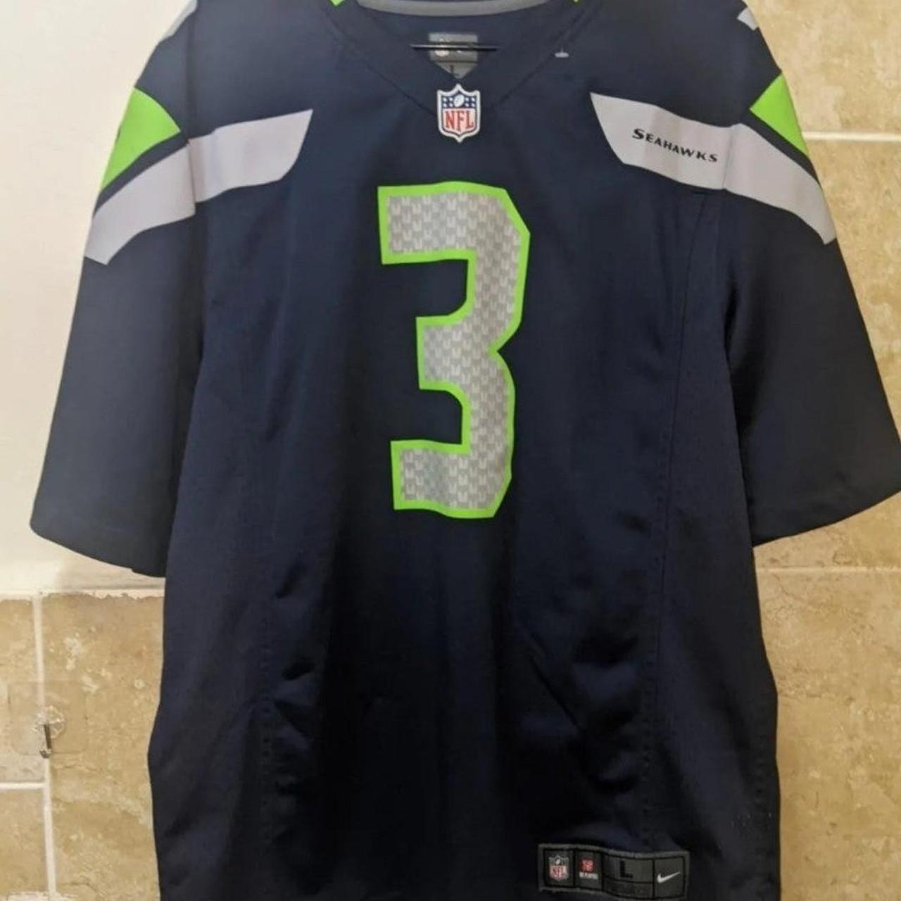 Nike On Field Seattle Seahawks Russell Wilson #3 Football Jersey