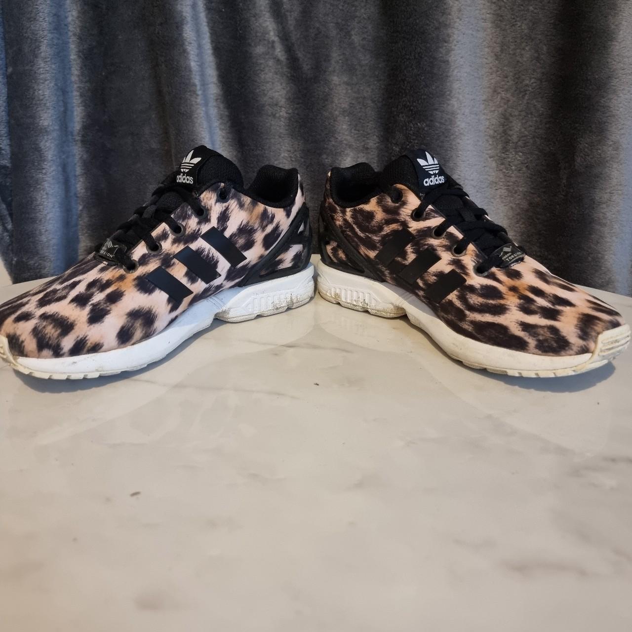 Leopard print ZX FLUX addidas trainers Kids