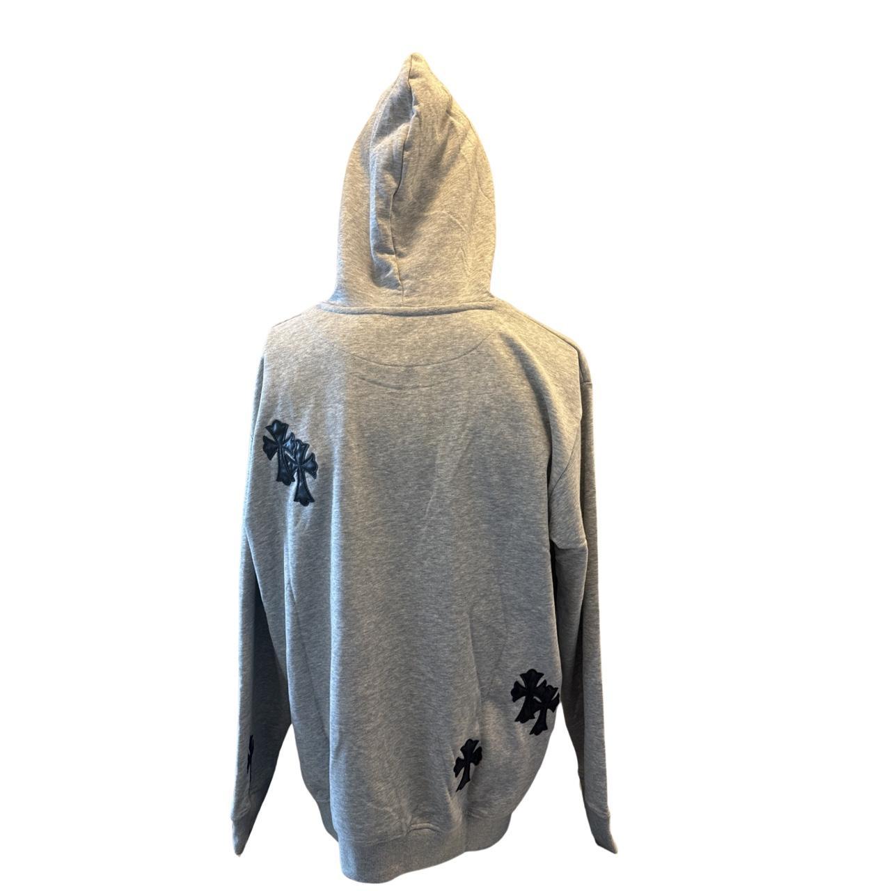 Chrome hearts leather online patch hoodie