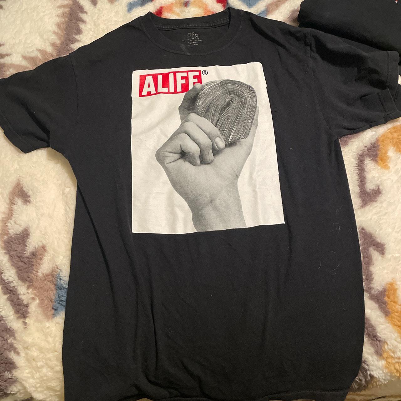 Alife Men's Black T-shirt