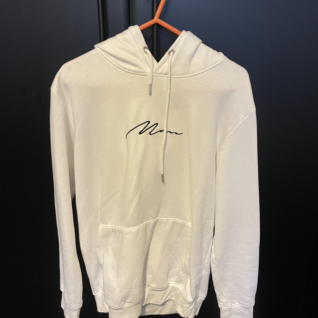 Boohooman white sale jumper