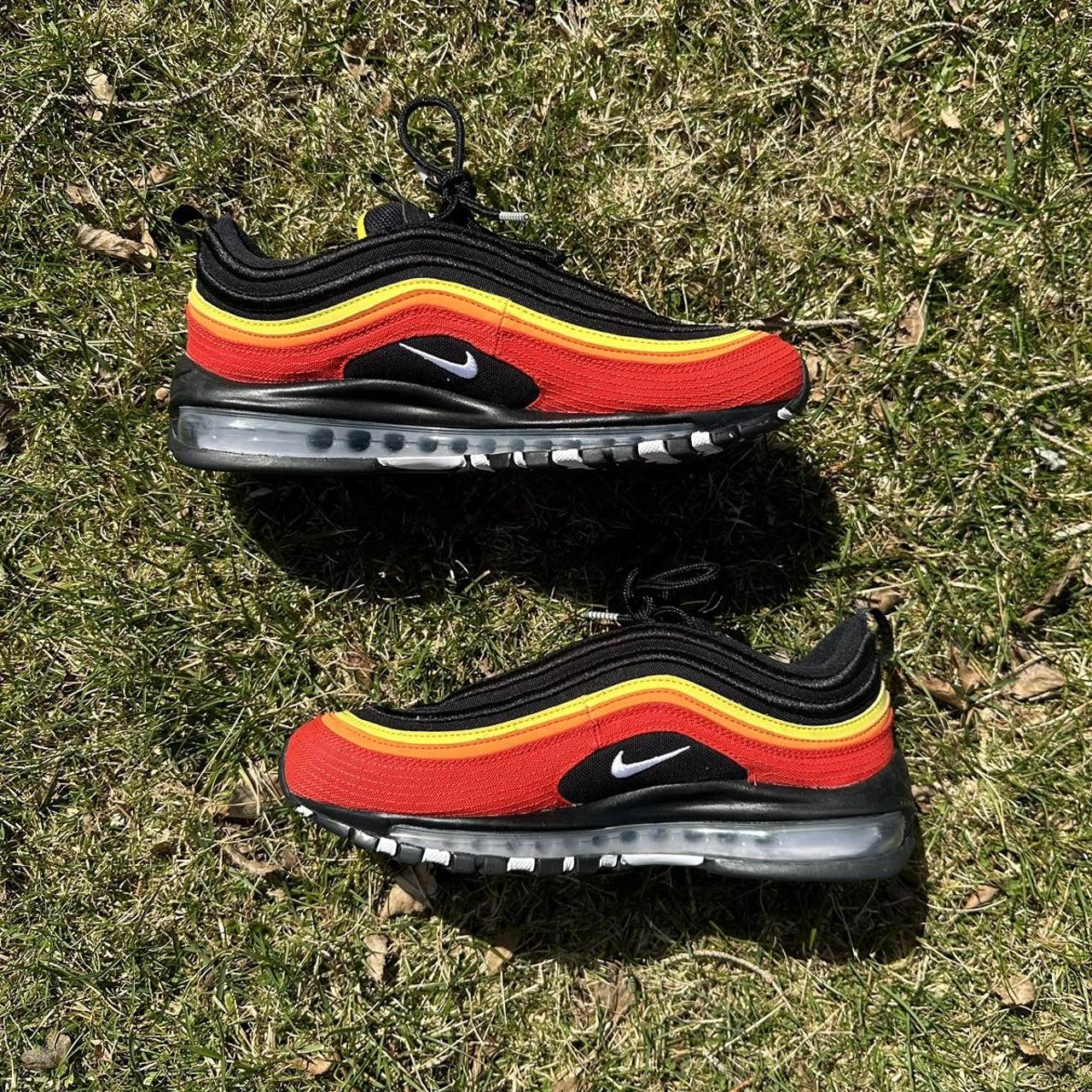 Nike air max 97 black chile 2024 red magma orange