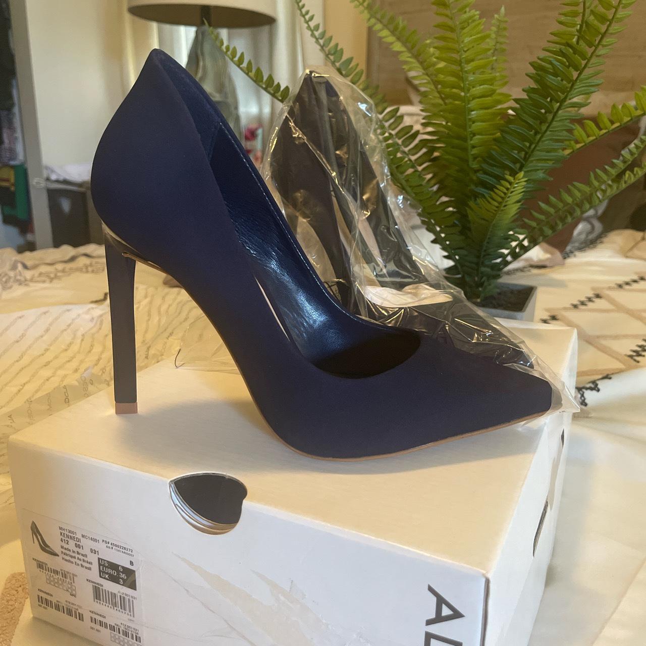 Aldo navy blue outlet heels