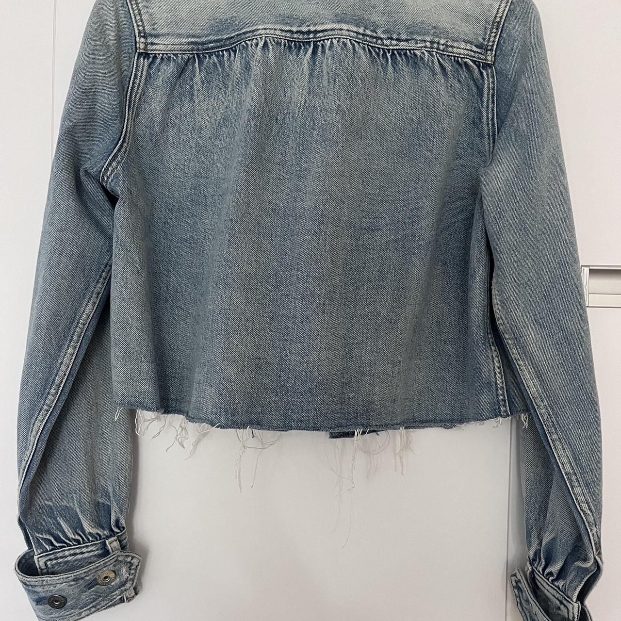 All Saints Maisie Denim Shirt Jacket light Depop