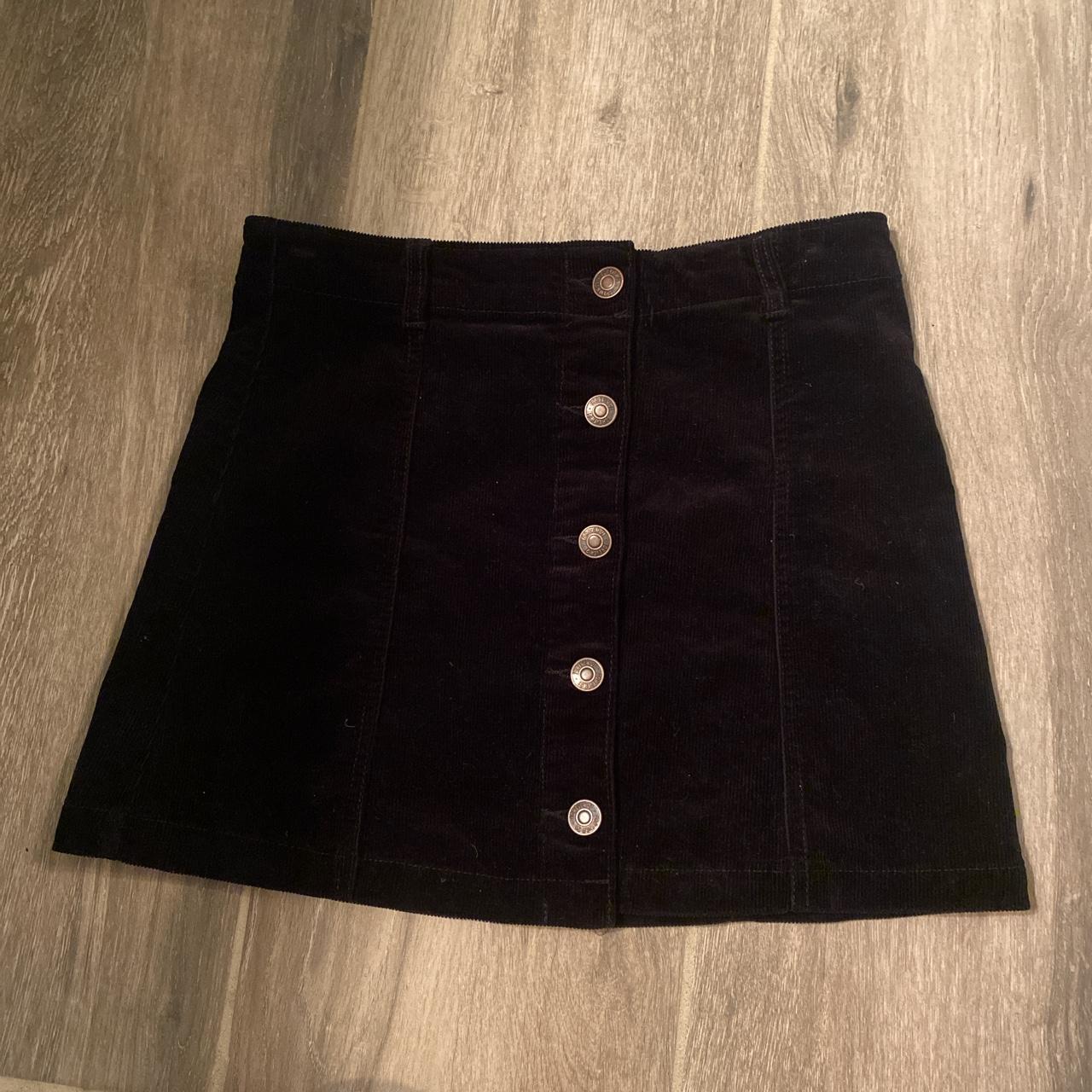 Black corduroy outlet skirt forever 21