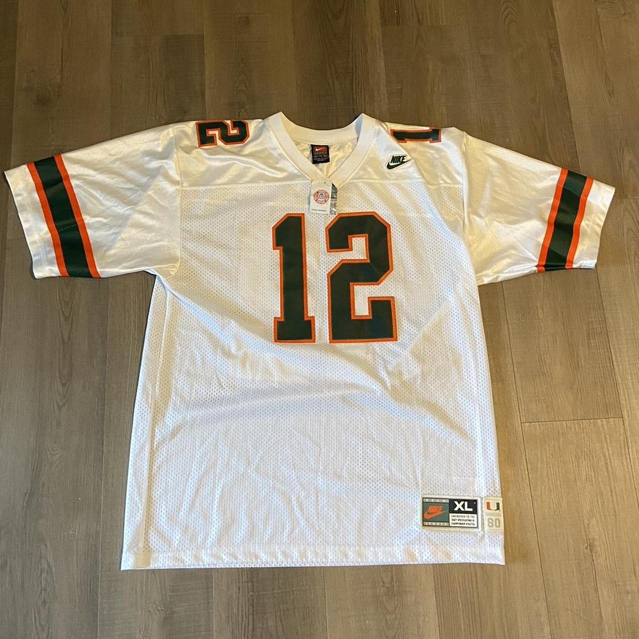 Nike vintage umiami Jim Kelly jersey. Size xl. 1980 - Depop