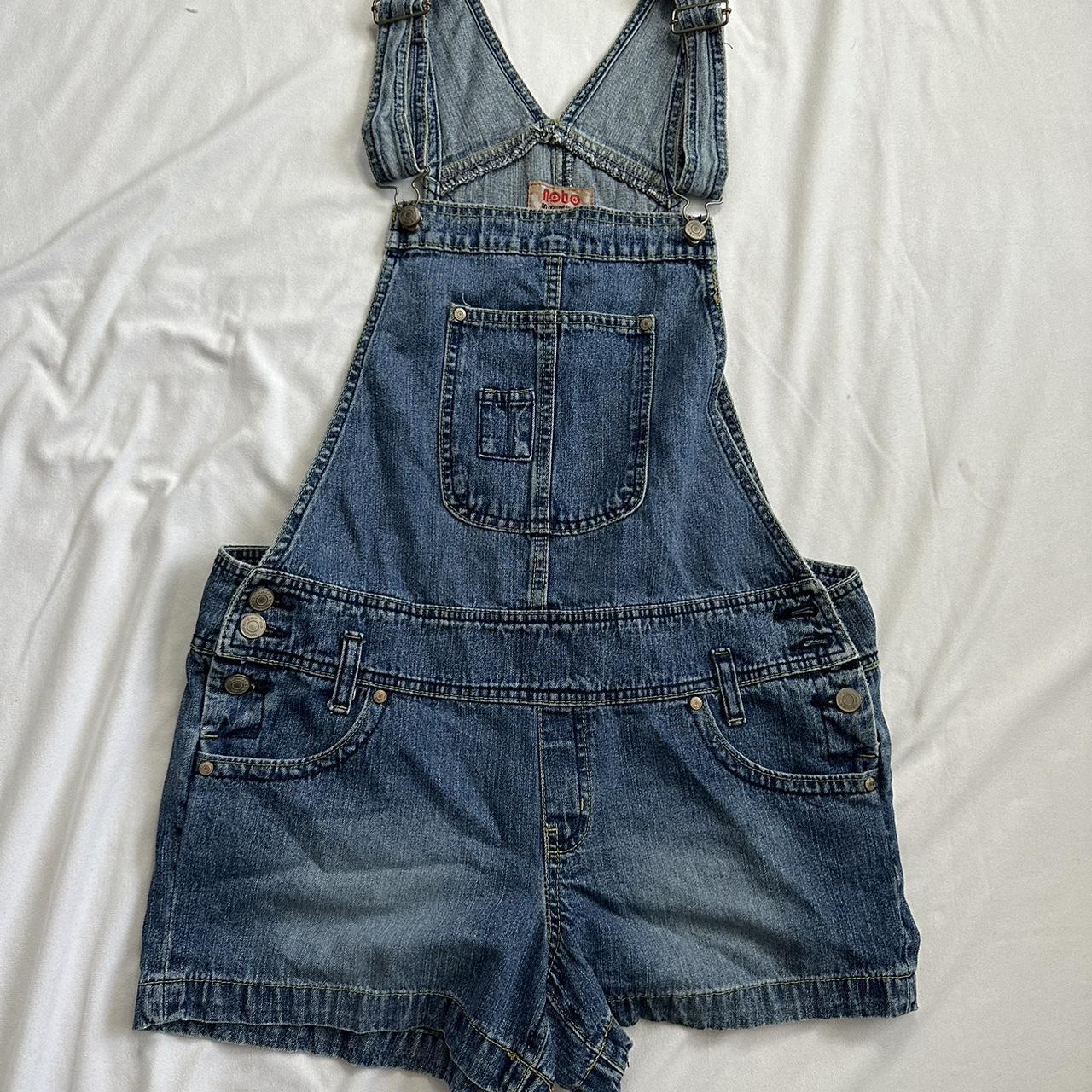 Y2K no boundaries shorts overalls. Great condition.... - Depop