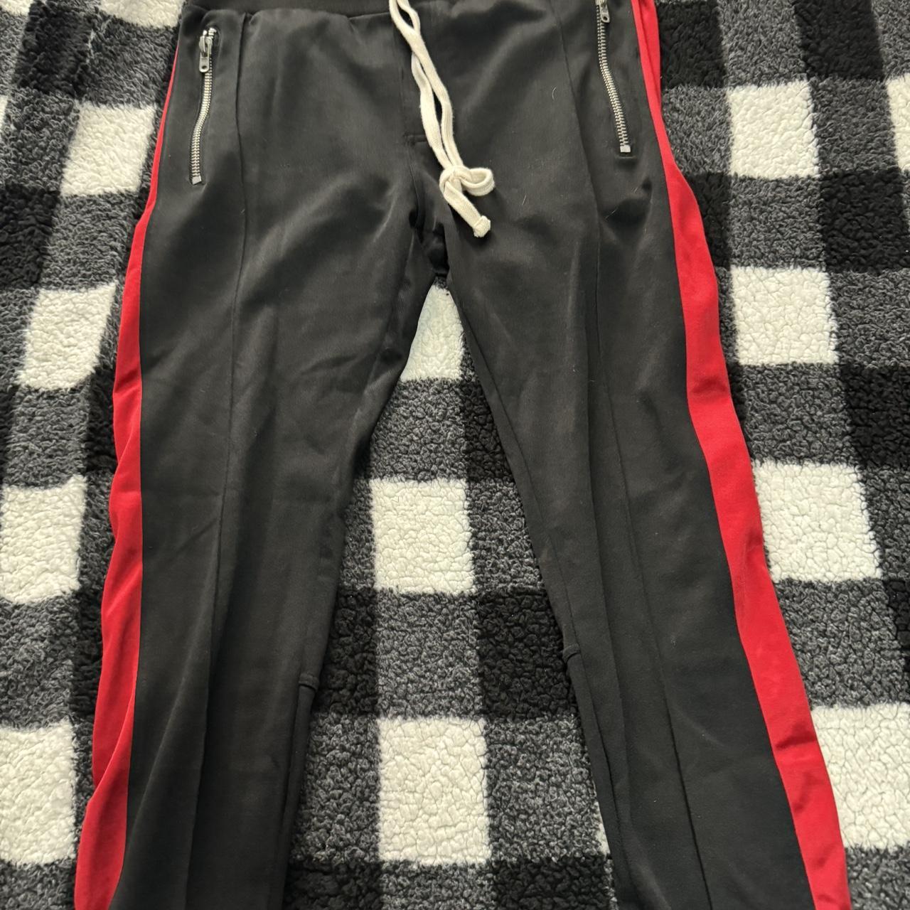 Mnml track pants black red online