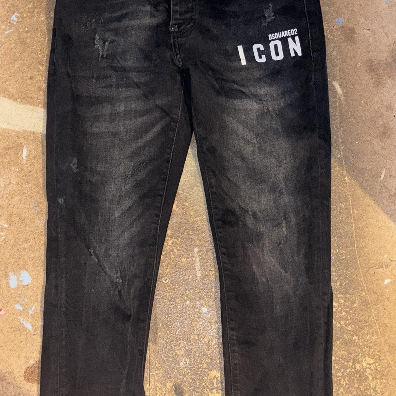 Dsquared black jeans Waist 30 Length 30 - Depop