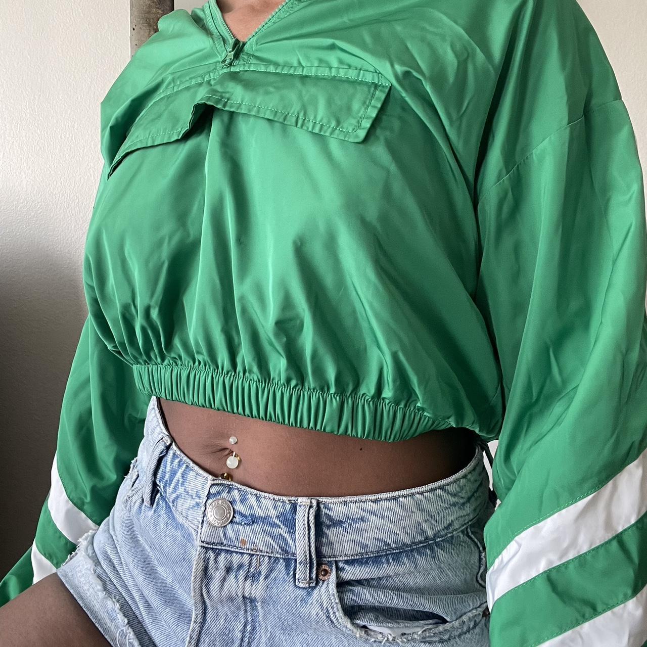 Forever 21 cropped windbreaker sale